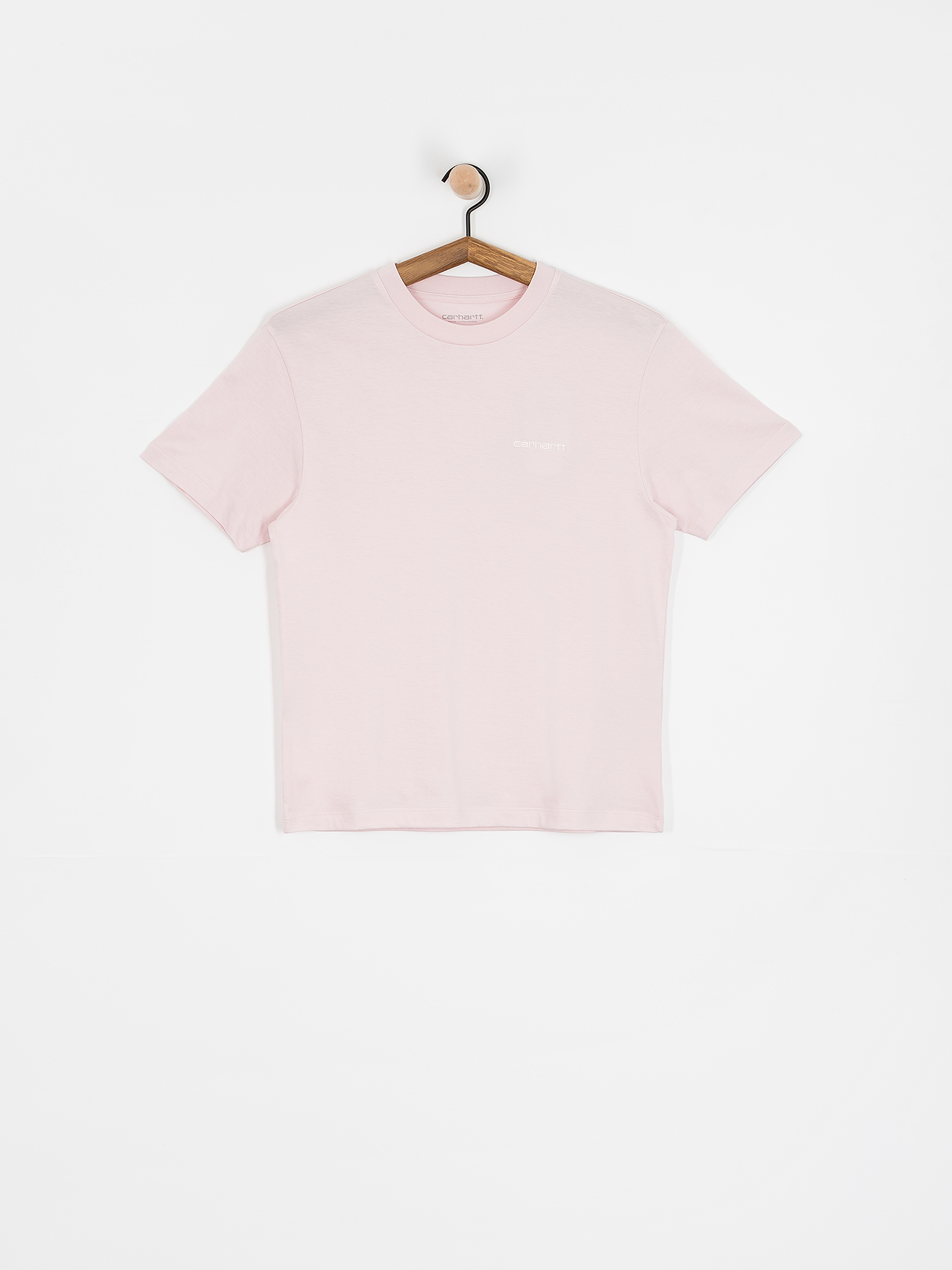 Tričko Carhartt WIP Script Embroidery Wmn (air pink/wax)