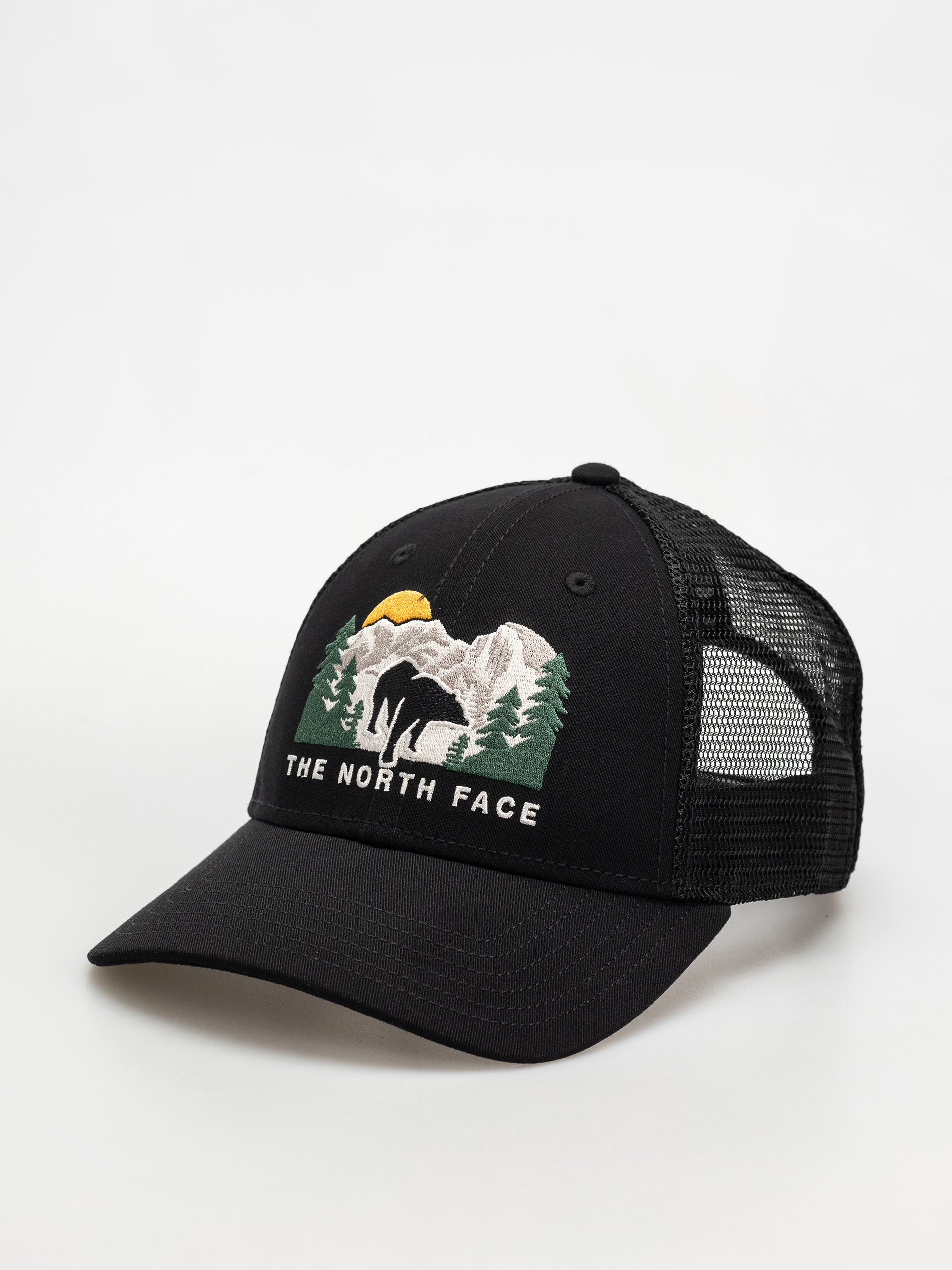 Kšiltovka  The North Face Embroidered Mudder Trucker (tnf black/tnf black/bear green)