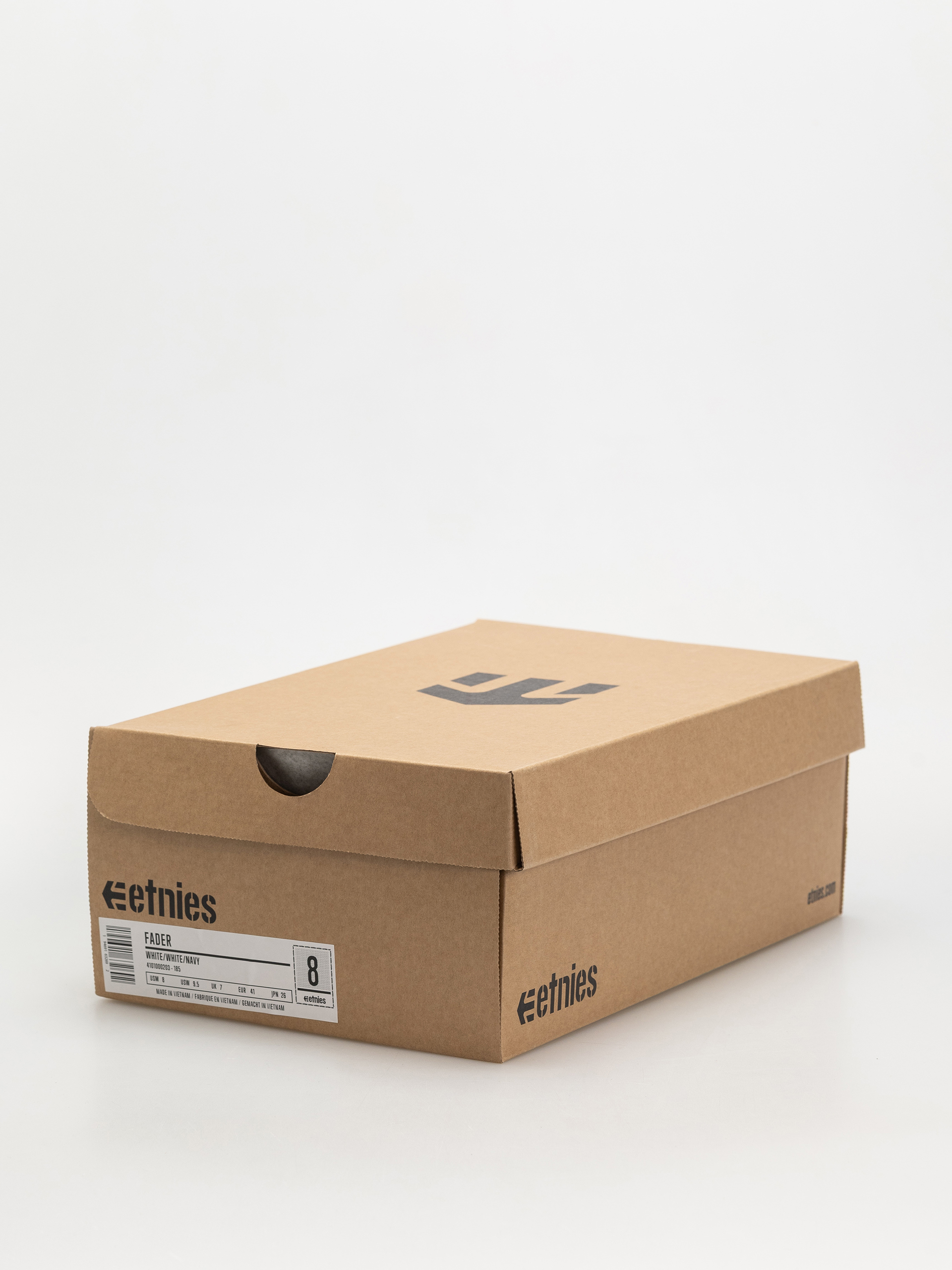Boty Etnies Fader (white/white/navy)