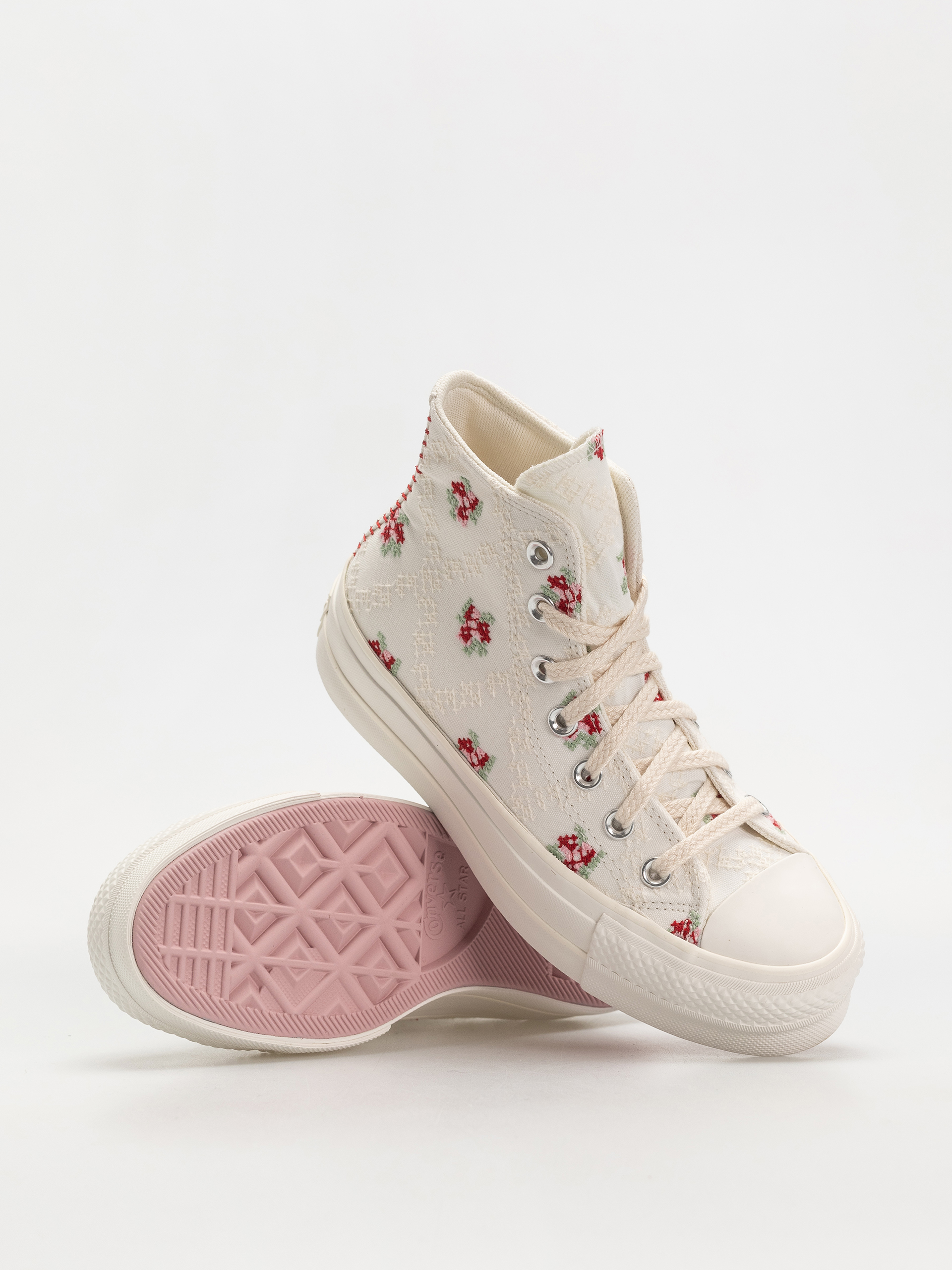 Tenisky Converse Chuck Taylor All Star Lift Hi Wmn (vintage white/horizon pink)