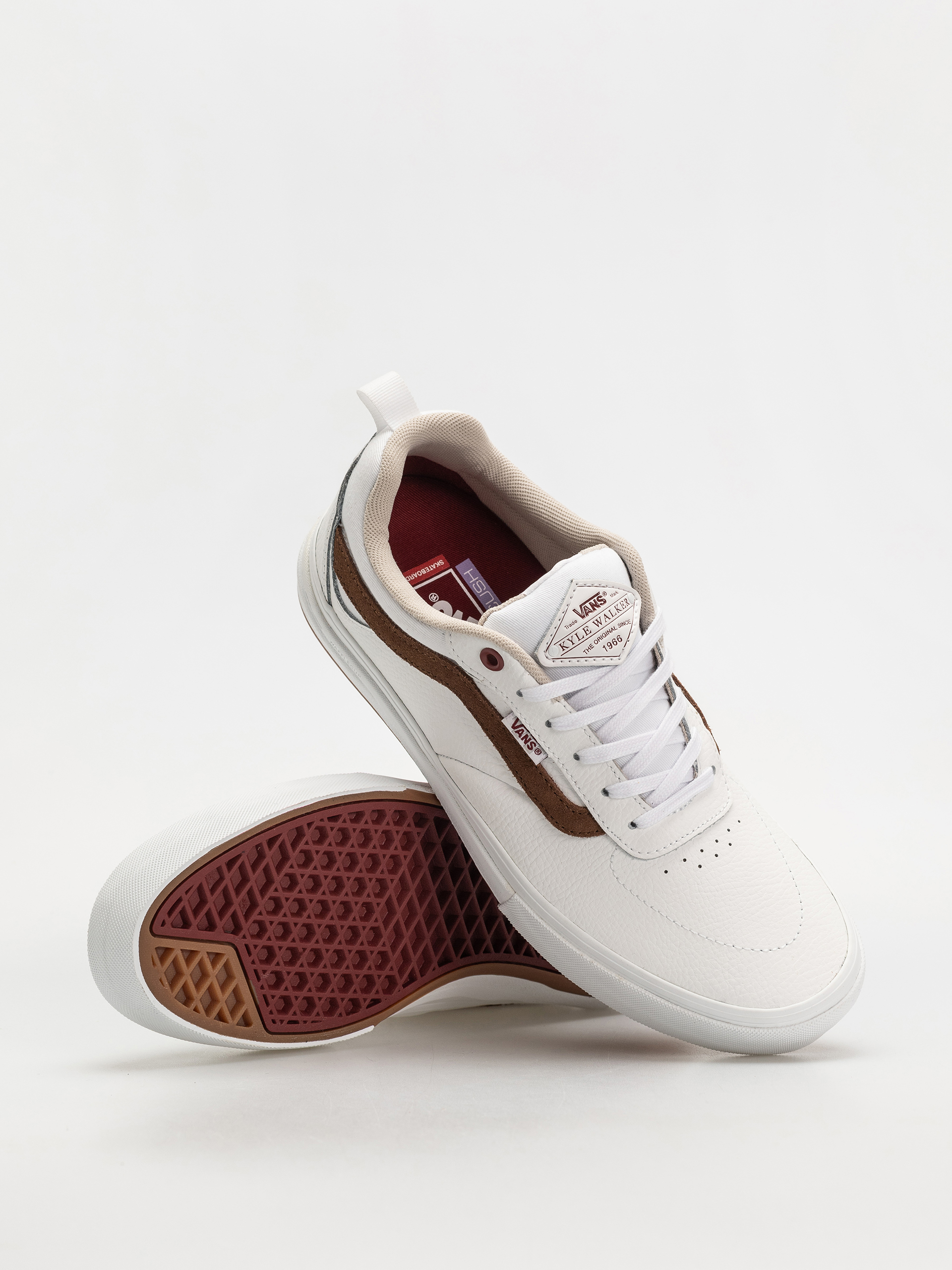 Boty Vans Skate Kyle Walker (leather white/red)