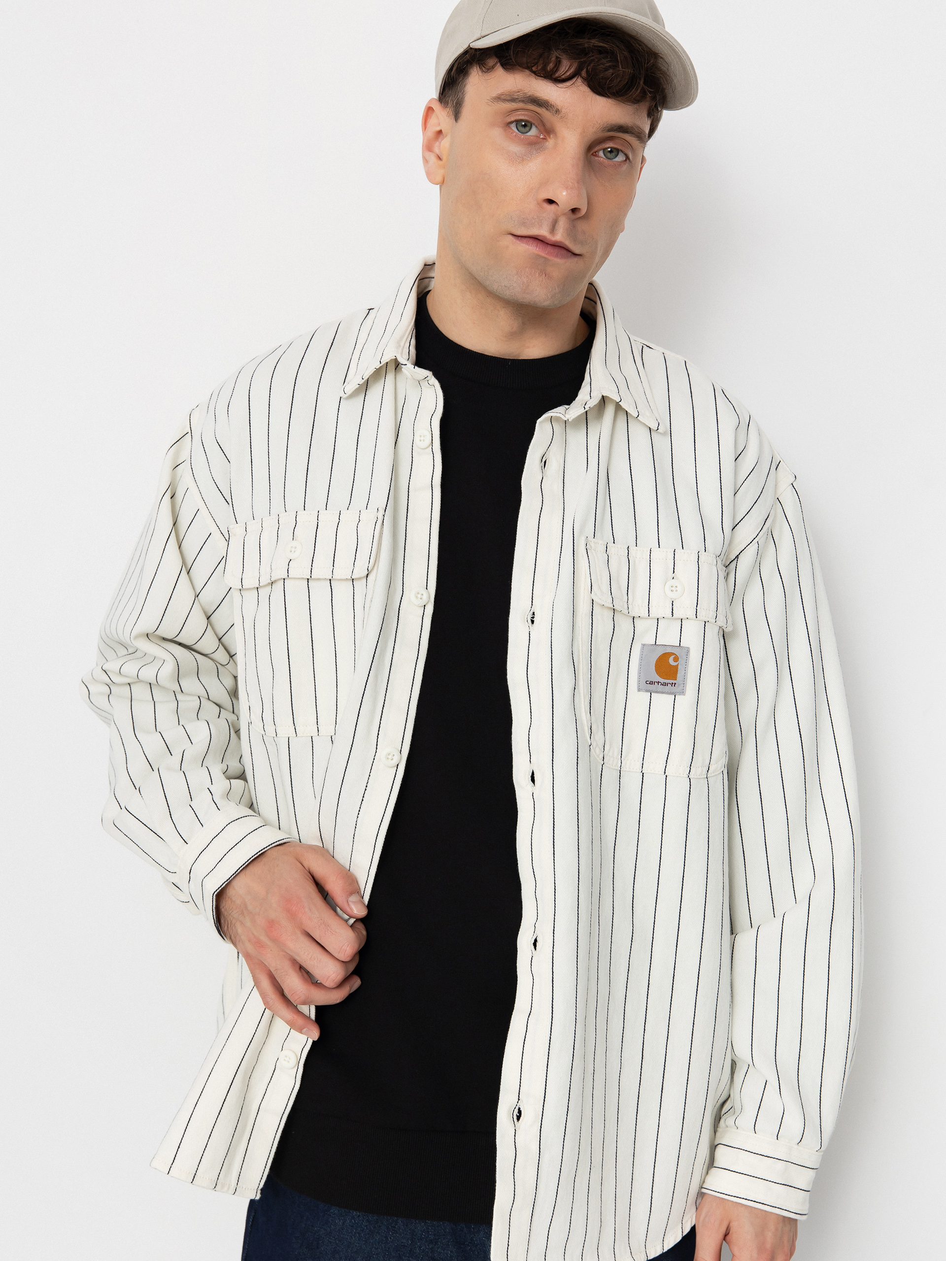 Kou0161ile Carhartt WIP Hendry (seaton stripe/wax/dark navy)