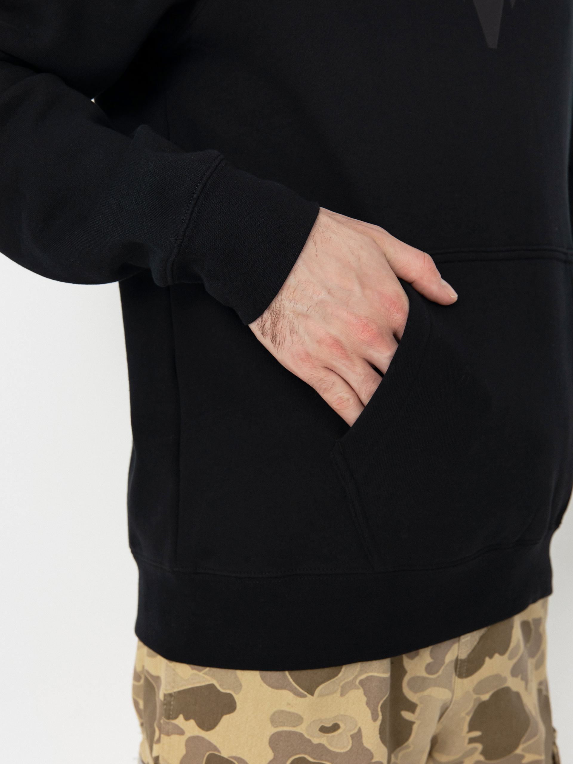 Mikina s kapucí Fox Fox Head HD (black/black)