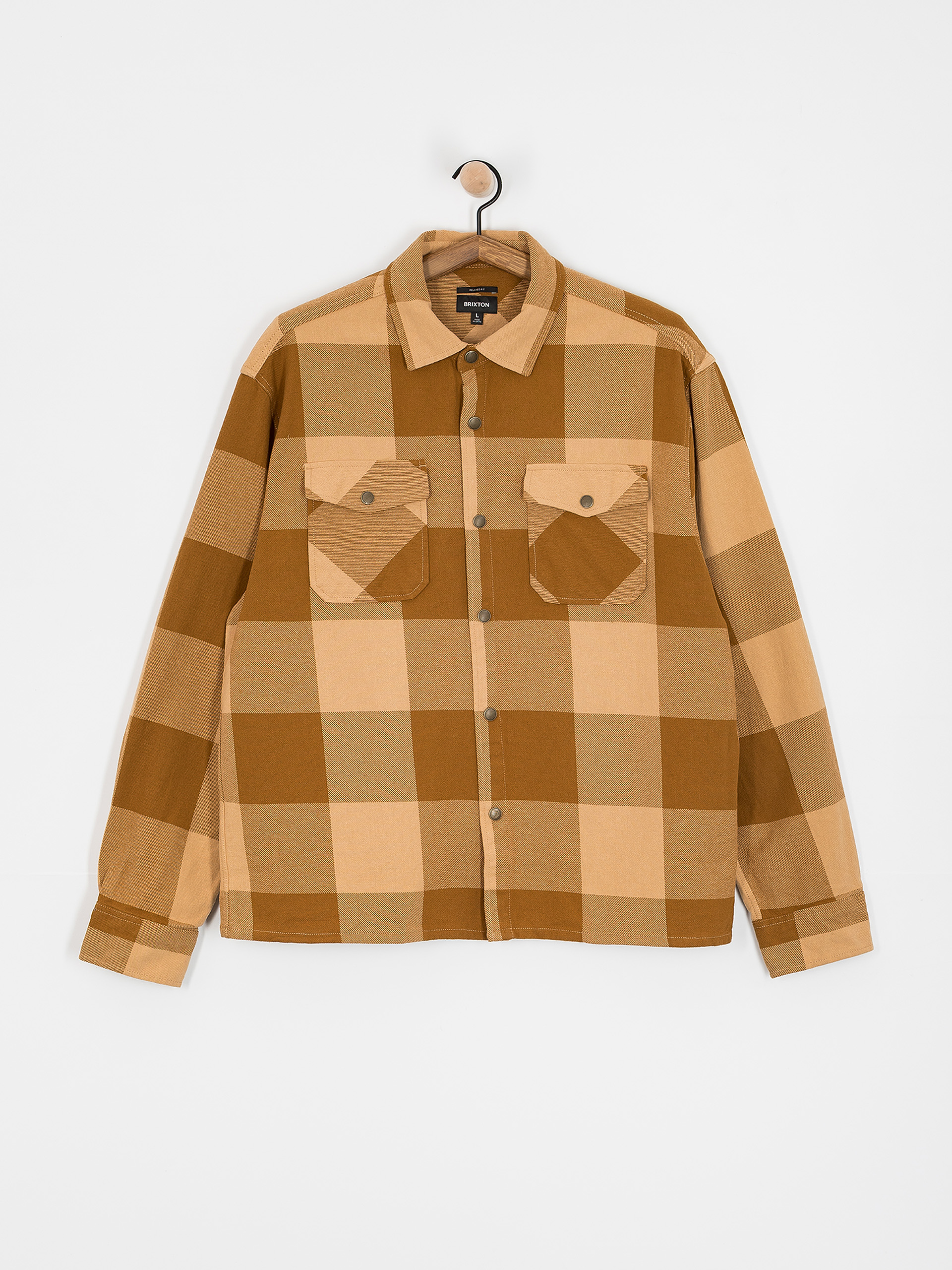 Košile Brixton Selden Flannel (washed copper/curry buffalo)