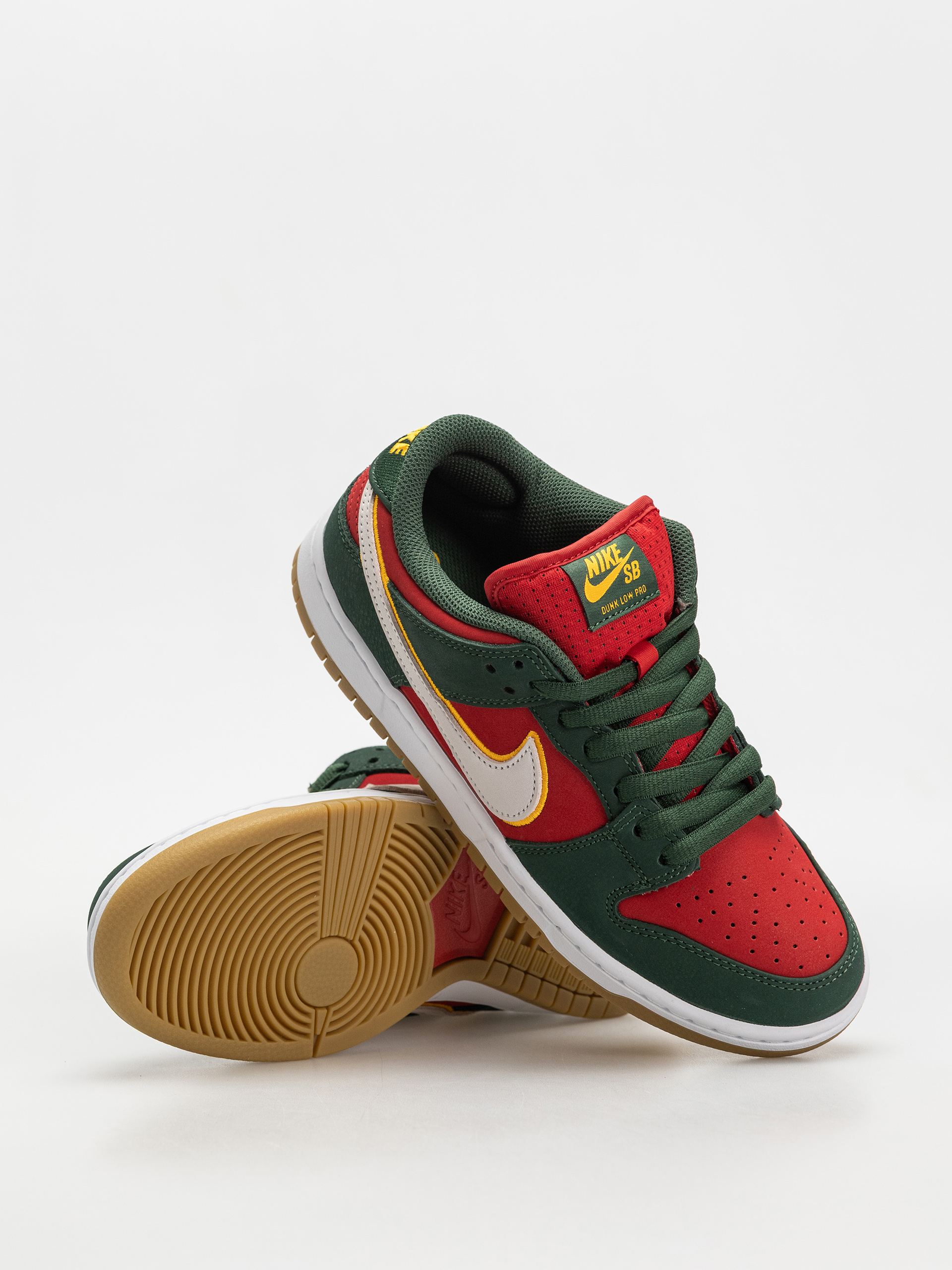 Boty Nike SB Dunk Low Pro Prm (fir/white university gold fire red)
