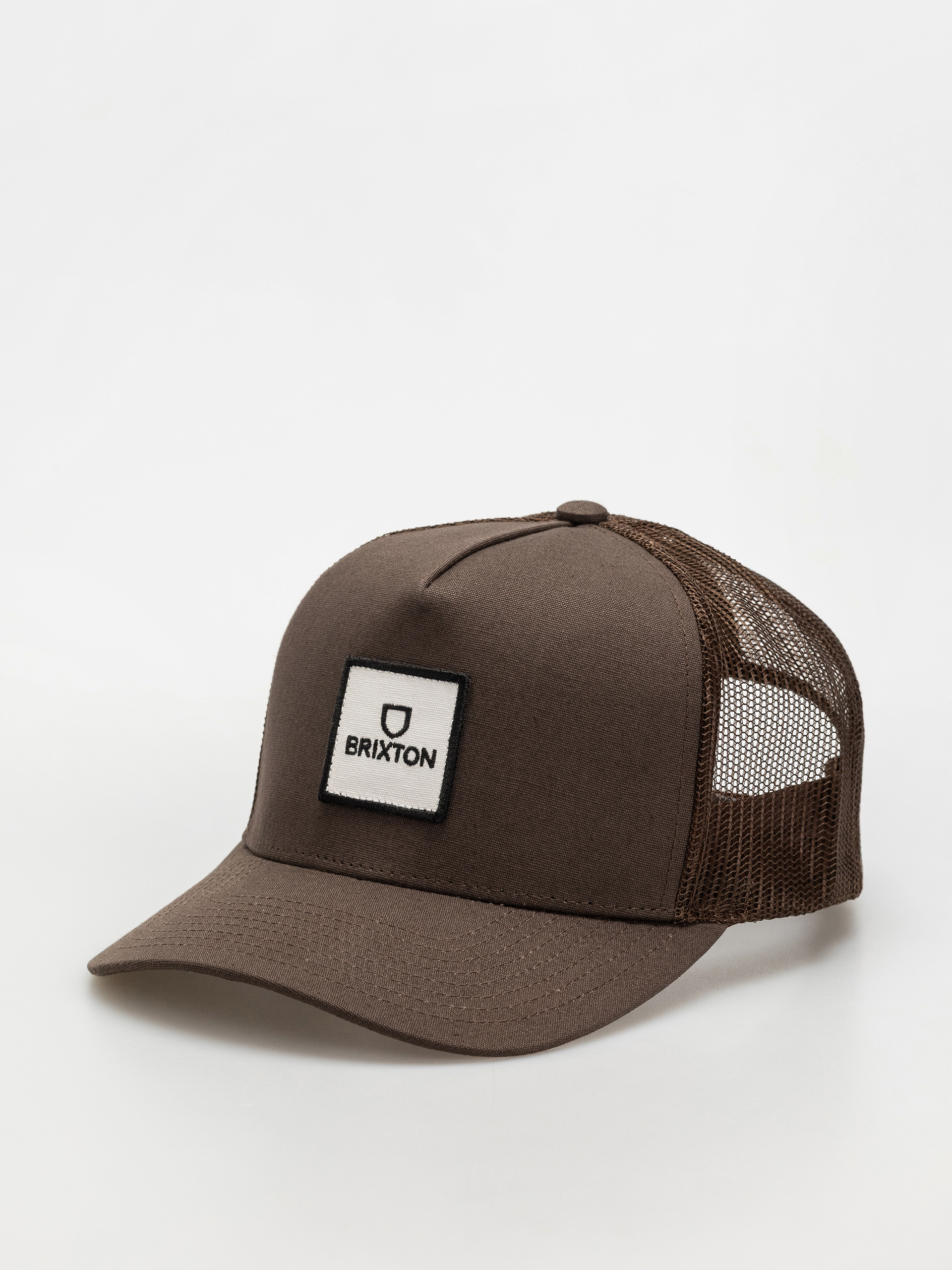 Kšiltovka Brixton Alpha Block X C Mp Mesh Cap (brown/brown)