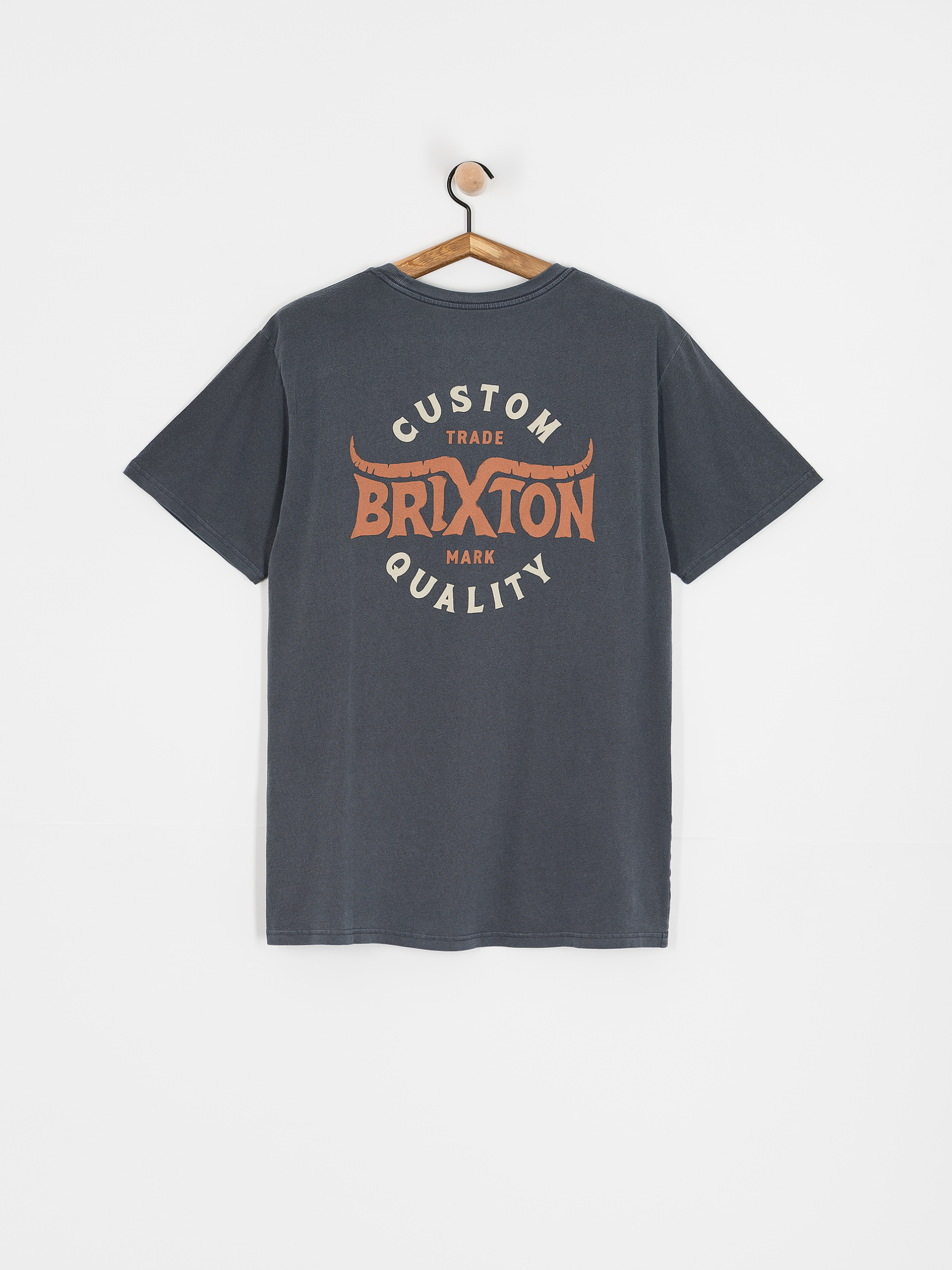 Tričko Brixton Gibson Stt (washed navy worn wash)