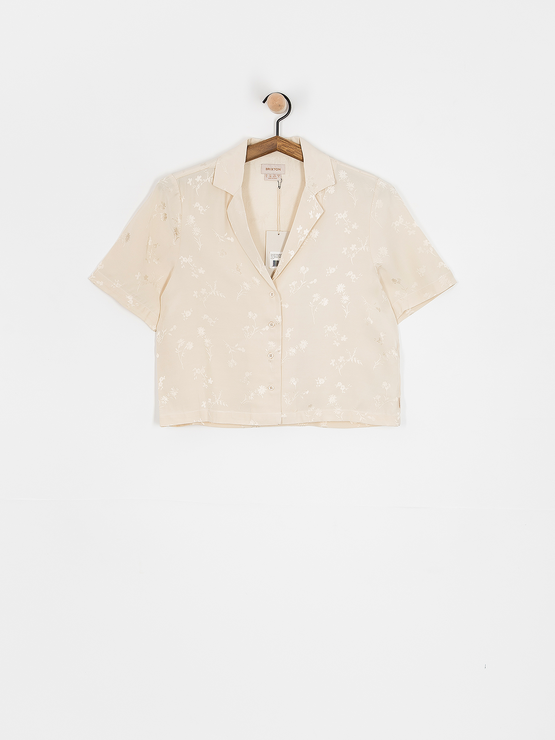 Košile Brixton Silky Jacquard Button Down Wmn (whitecap floral jacquard)