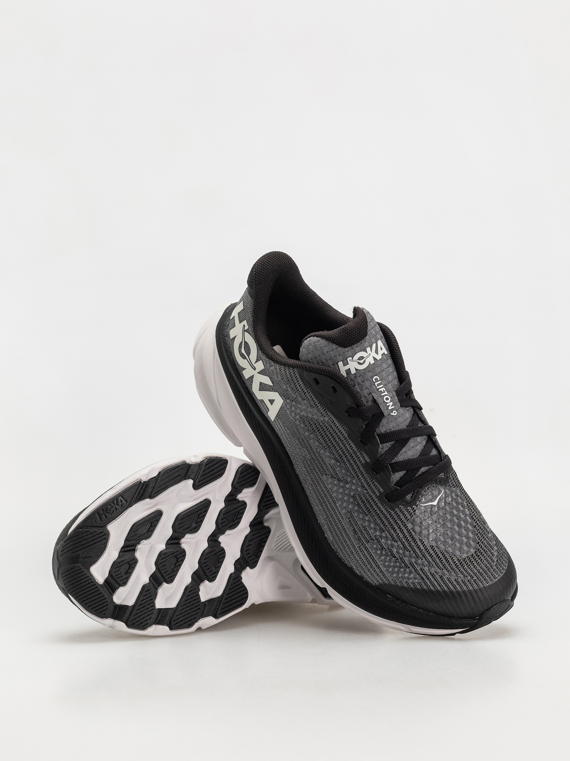 Boty Hoka Clifton 9 JR (black/white)