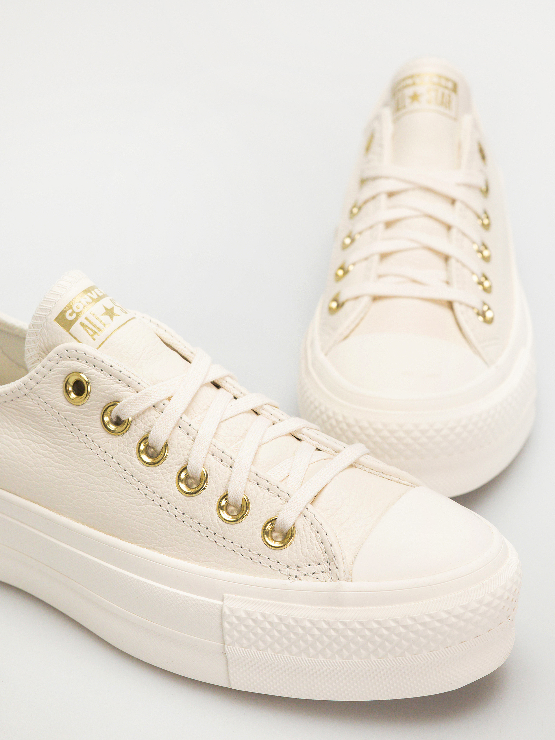 Tenisky Converse Chuck Taylor All Star Lift Ox Wmn (egret/egret/gold)