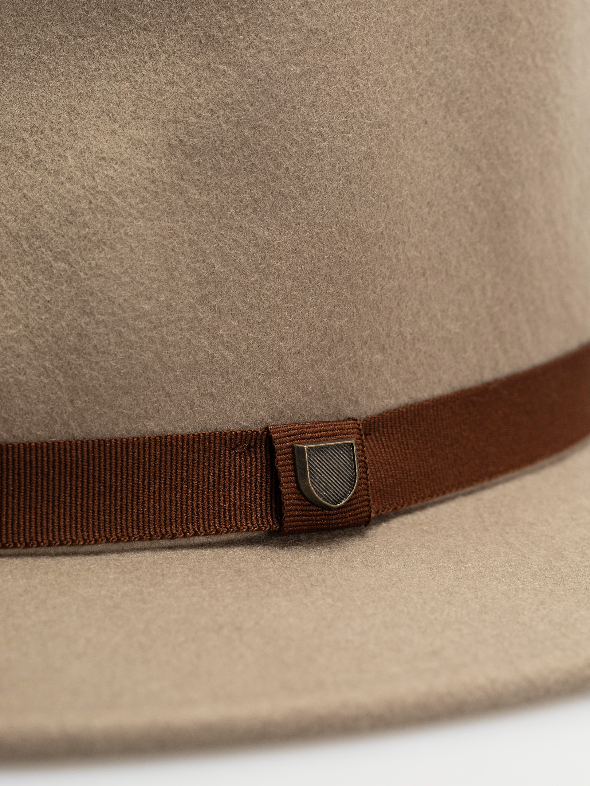 Klobouk Brixton Messer Packable Fedora (timberwolf/light brown)