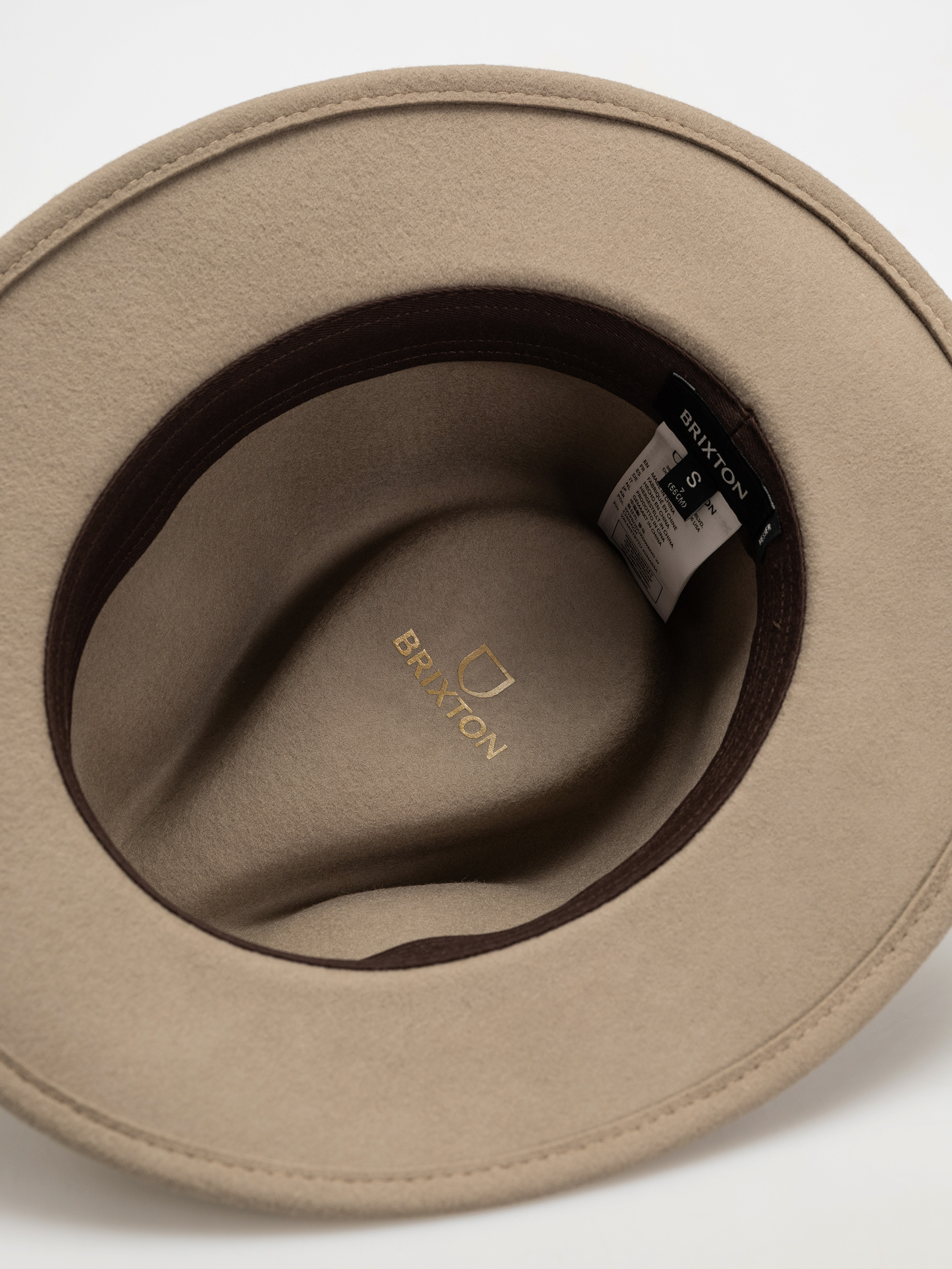 Klobouk Brixton Messer Packable Fedora (timberwolf/light brown)