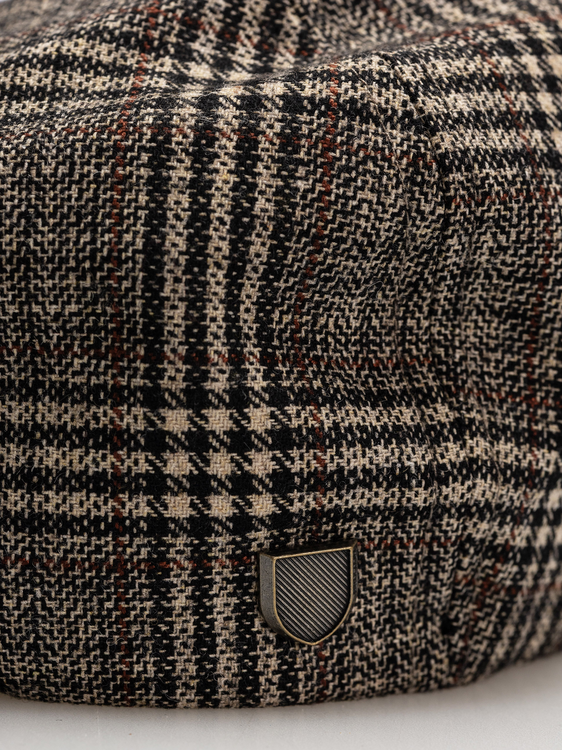 Klobouk s kšiltem Brixton Brood Snap Cap (khaki/brown plaid)