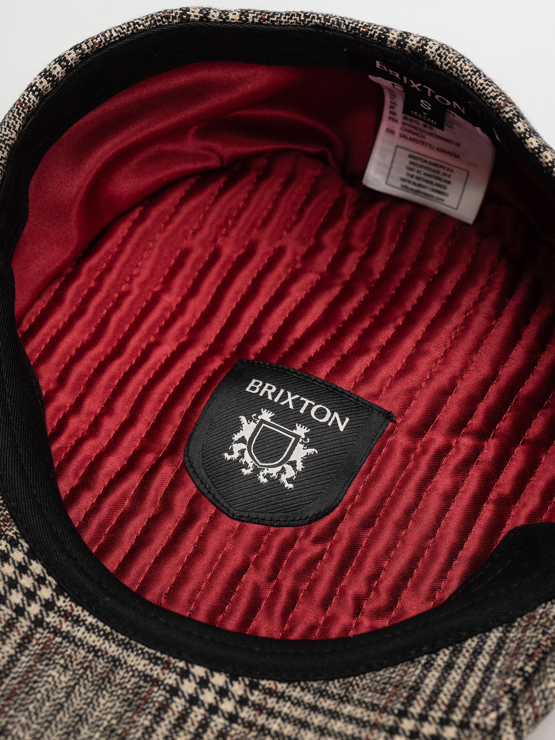 Klobouk s kšiltem Brixton Brood Snap Cap (khaki/brown plaid)