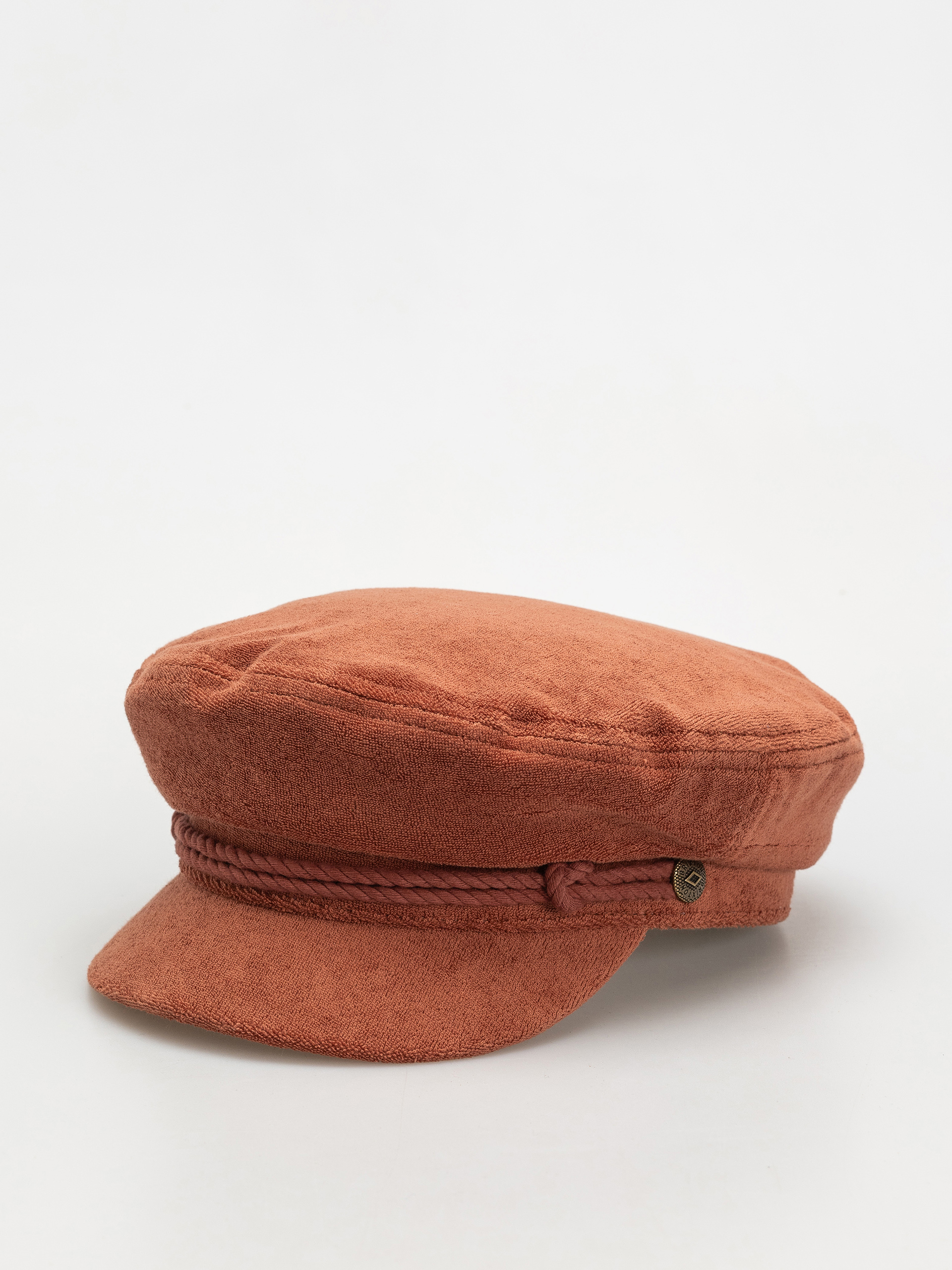 Klobouk s kšiltem Brixton Fiddler Cap (burnt brick terry cloth)