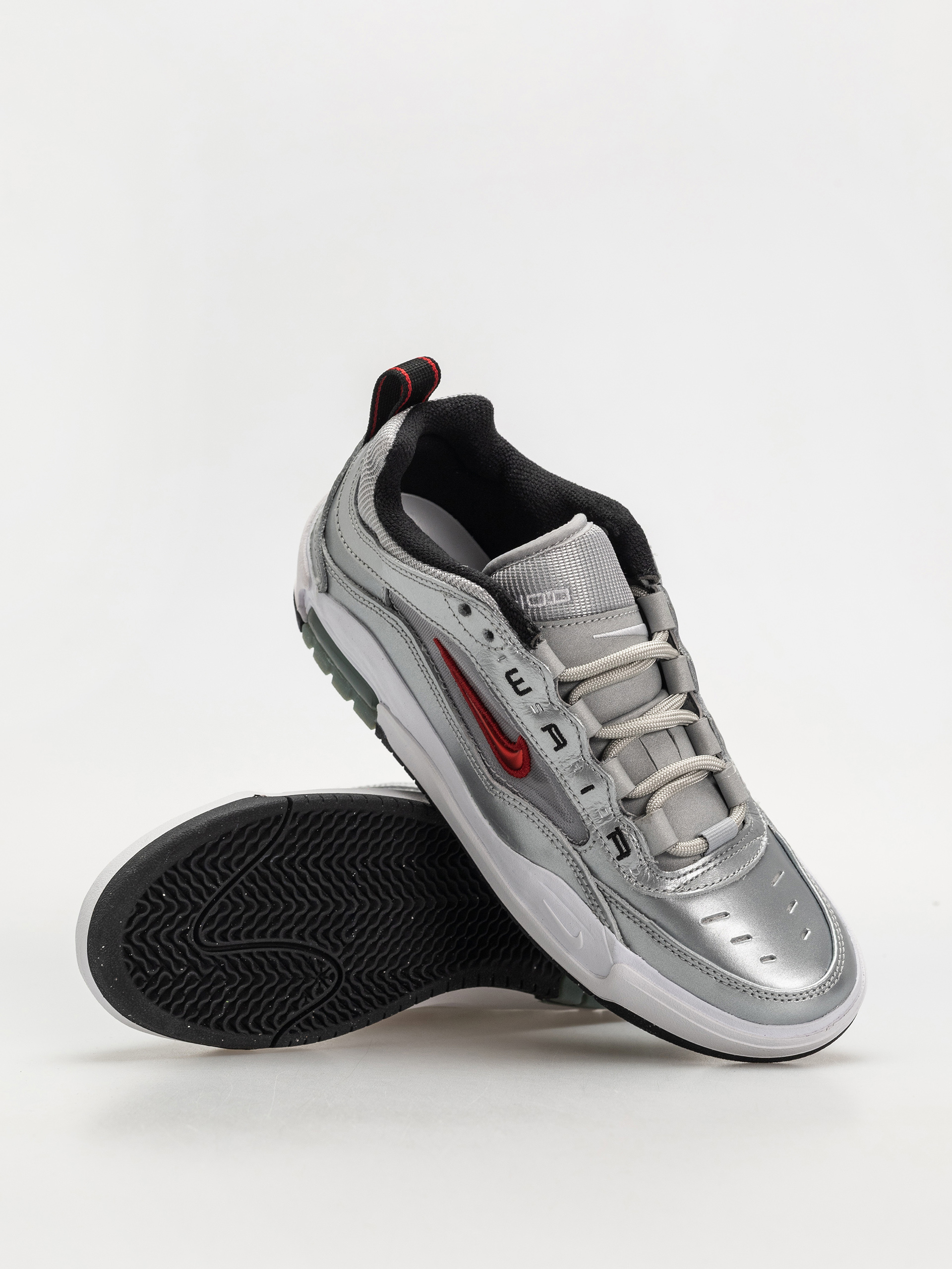 Boty Nike SB AIR MAX ISHOD PRM (metallic silver/varsity red)