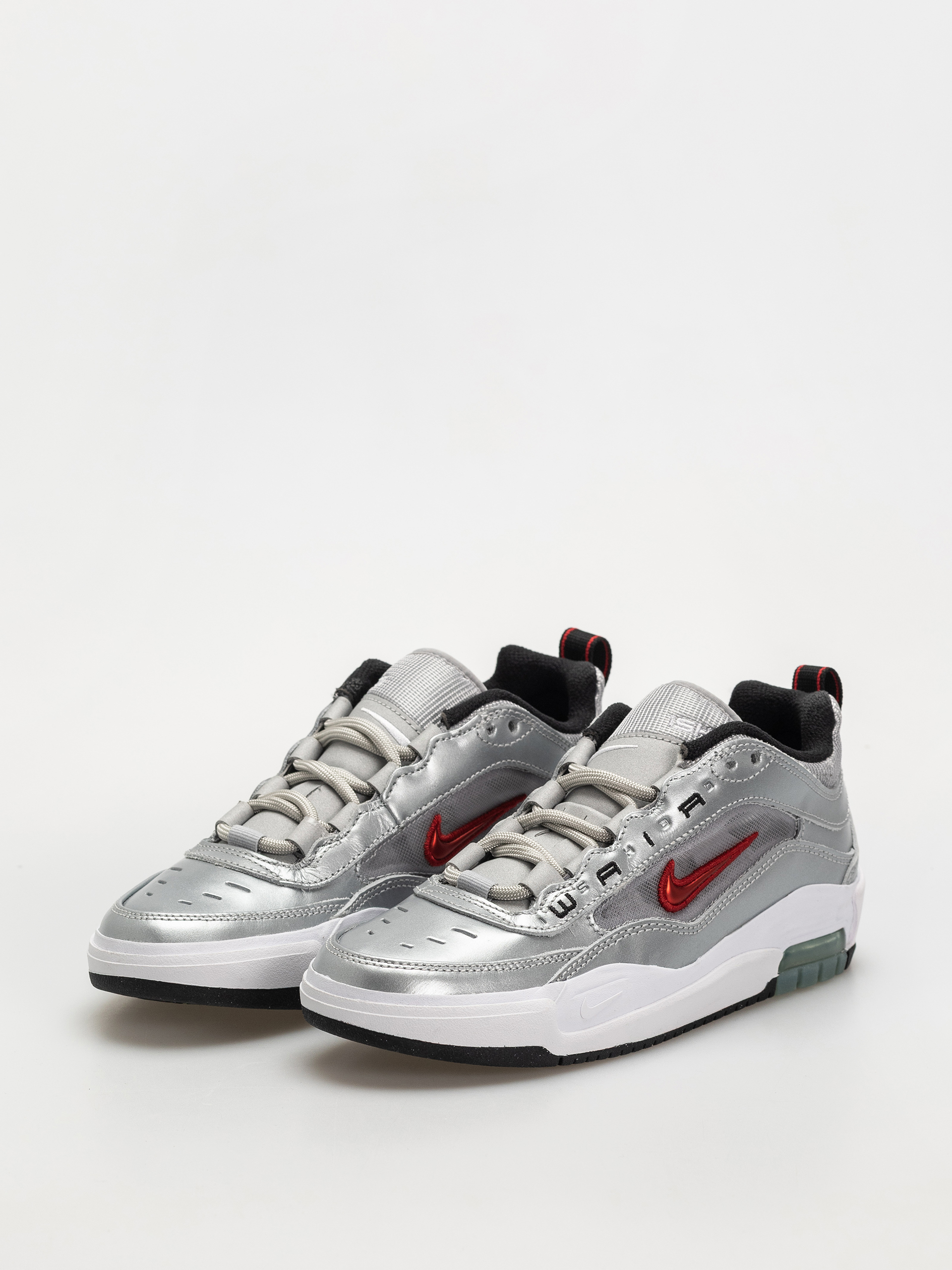 Boty Nike SB AIR MAX ISHOD PRM (metallic silver/varsity red)