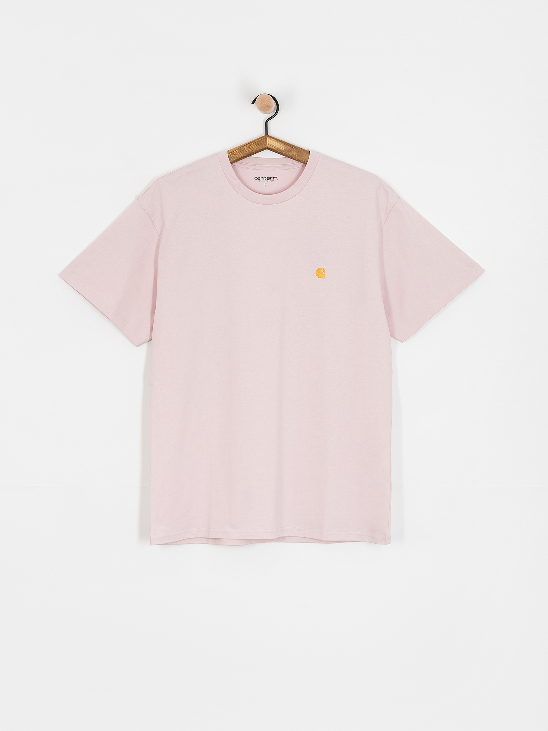 Tričko Carhartt WIP Chase (air pink/gold)