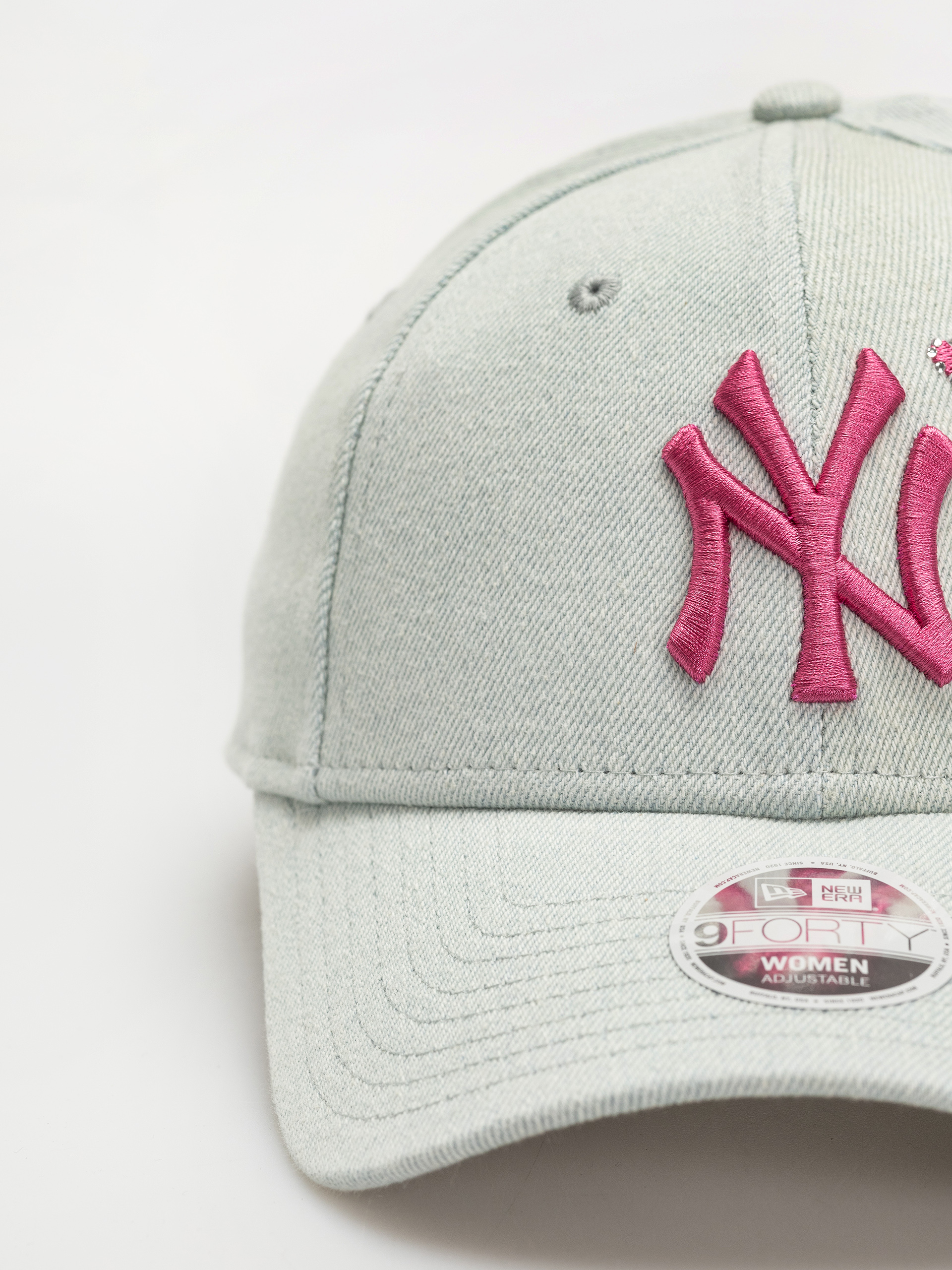 Kšiltovka  New Era Denim Icon 9Forty New York Yankees Wmn (pastel blue)