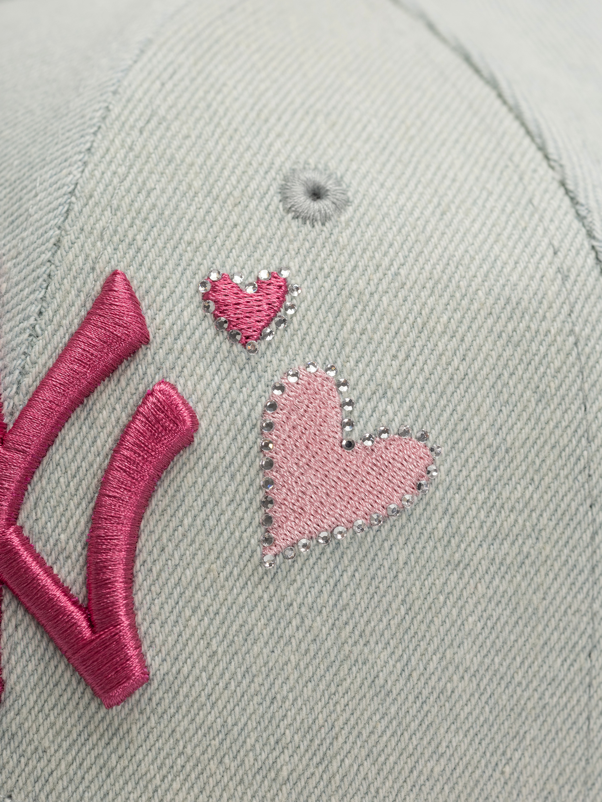 Kšiltovka  New Era Denim Icon 9Forty New York Yankees Wmn (pastel blue)