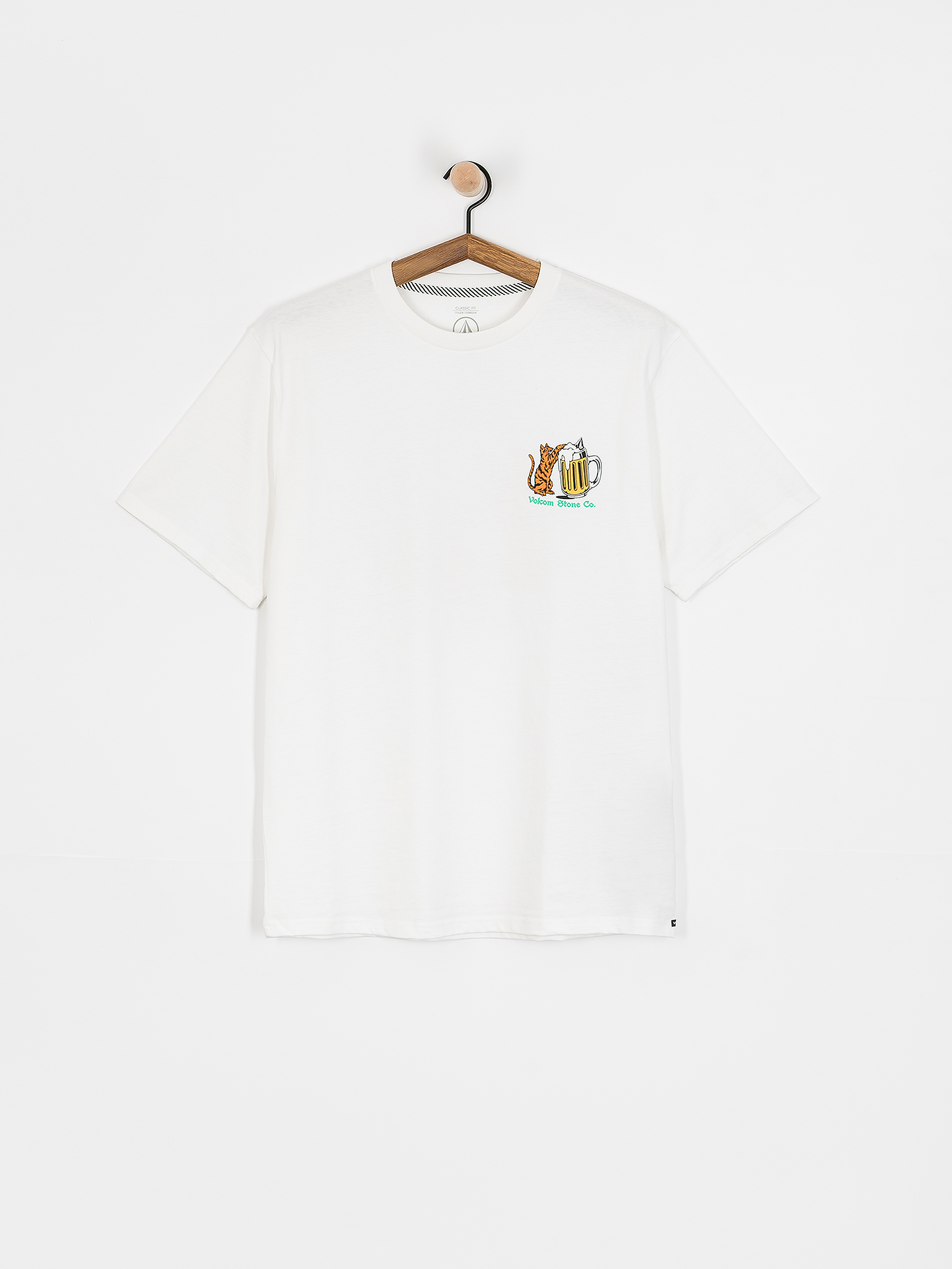 Tričko Volcom Curious Cat (white)