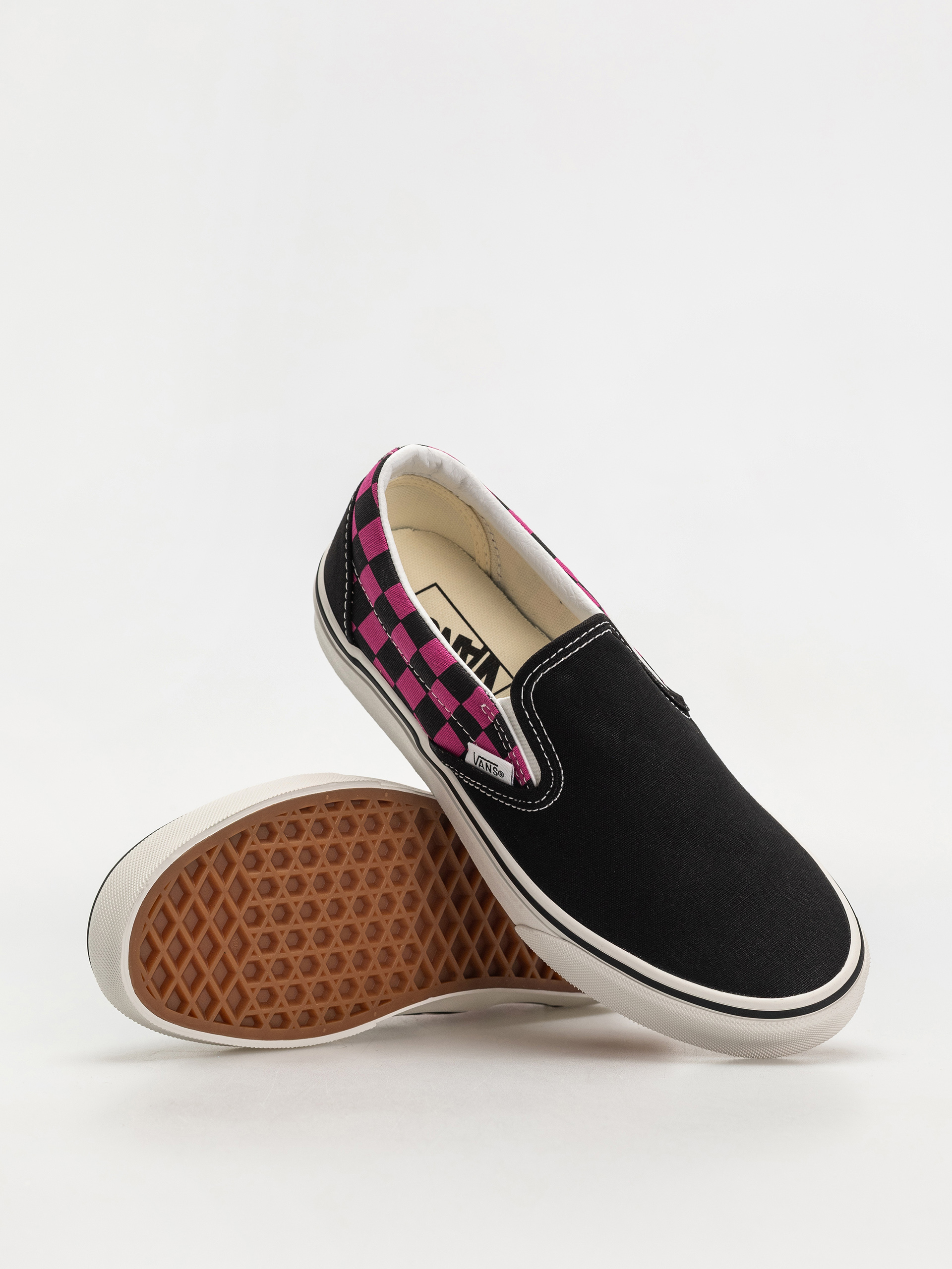 Boty Vans Classic Slip On (pop check raspberry rose)