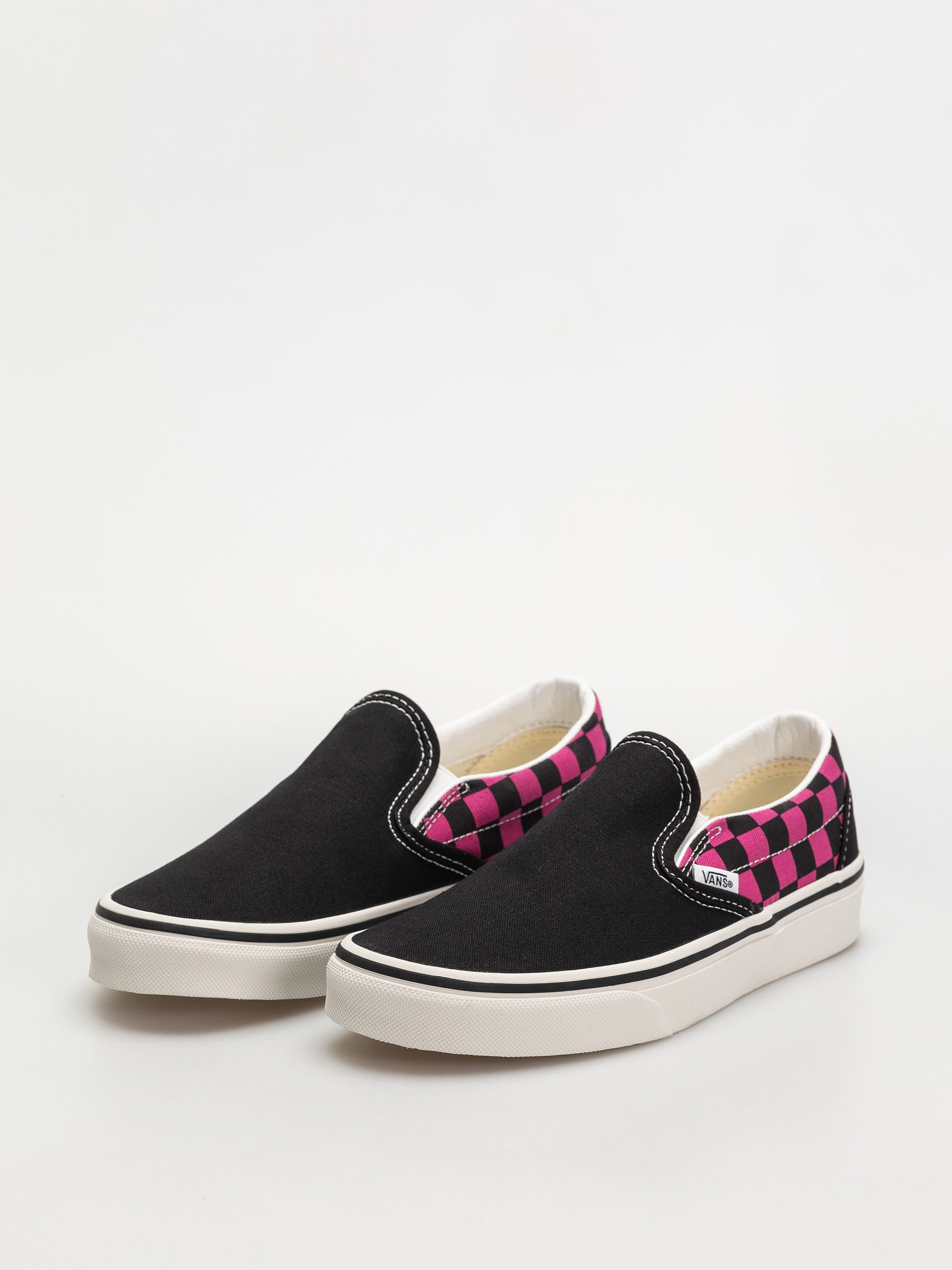 Boty Vans Classic Slip On (pop check raspberry rose)