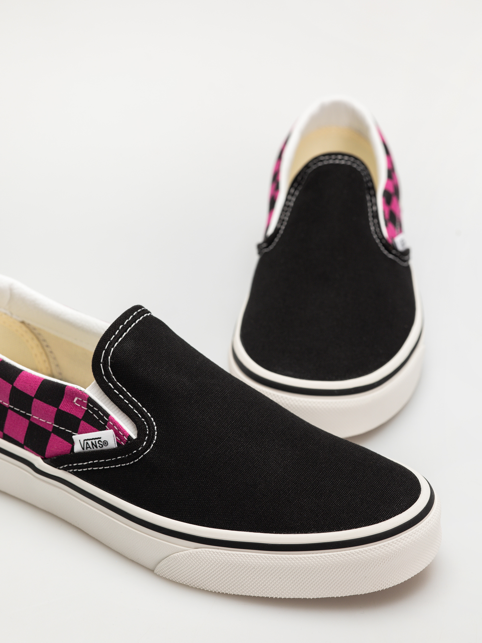 Boty Vans Classic Slip On (pop check raspberry rose)
