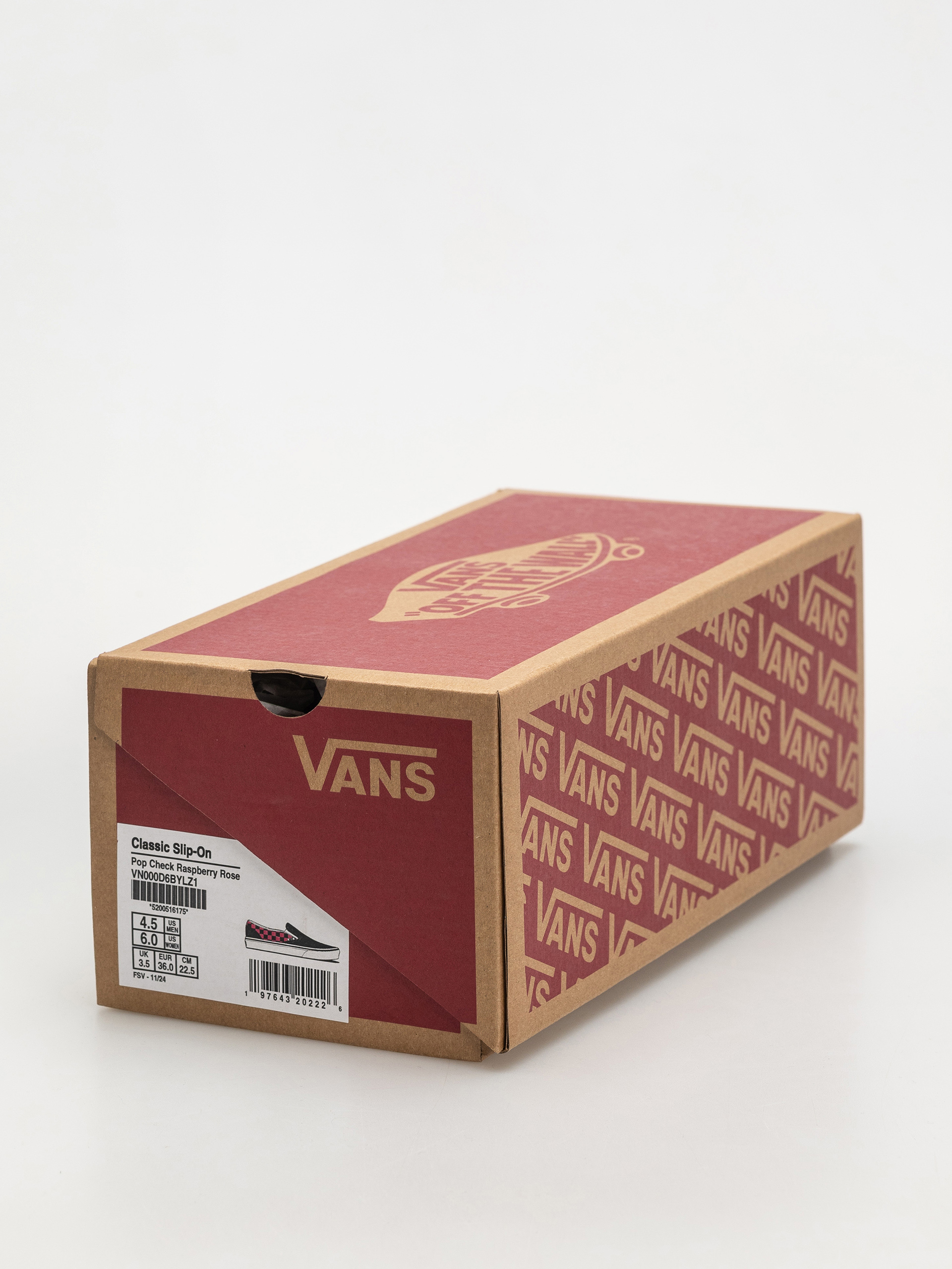 Boty Vans Classic Slip On (pop check raspberry rose)