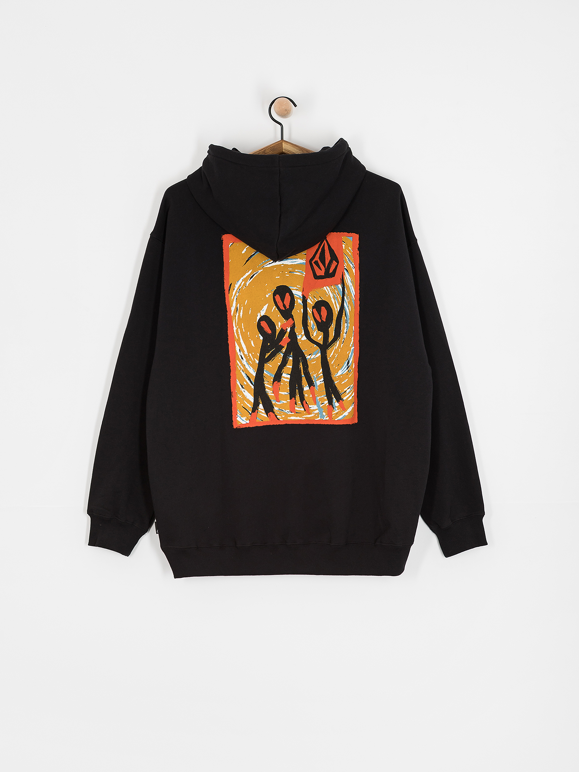 Mikina s kapucí Volcom Gonyvaders HD (black)