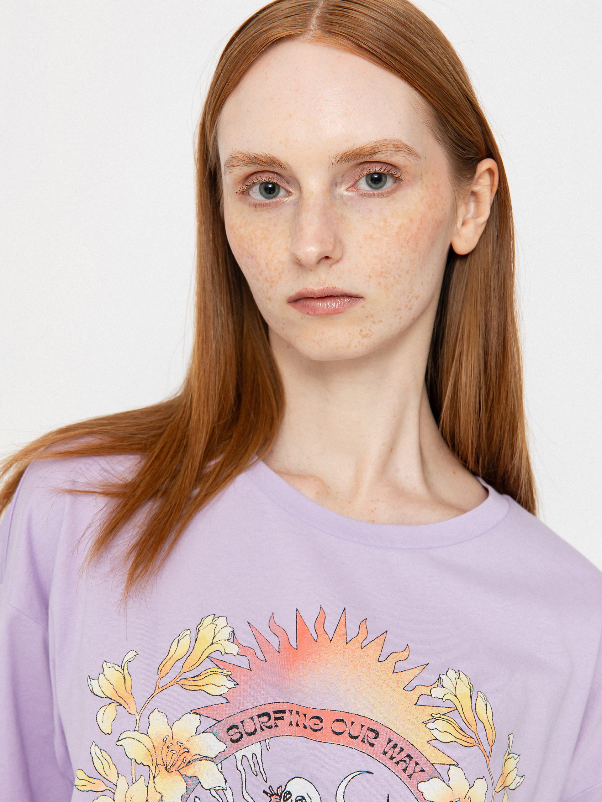 Tričko Billabong Goes Around Here Wmn (peaceful lilac)