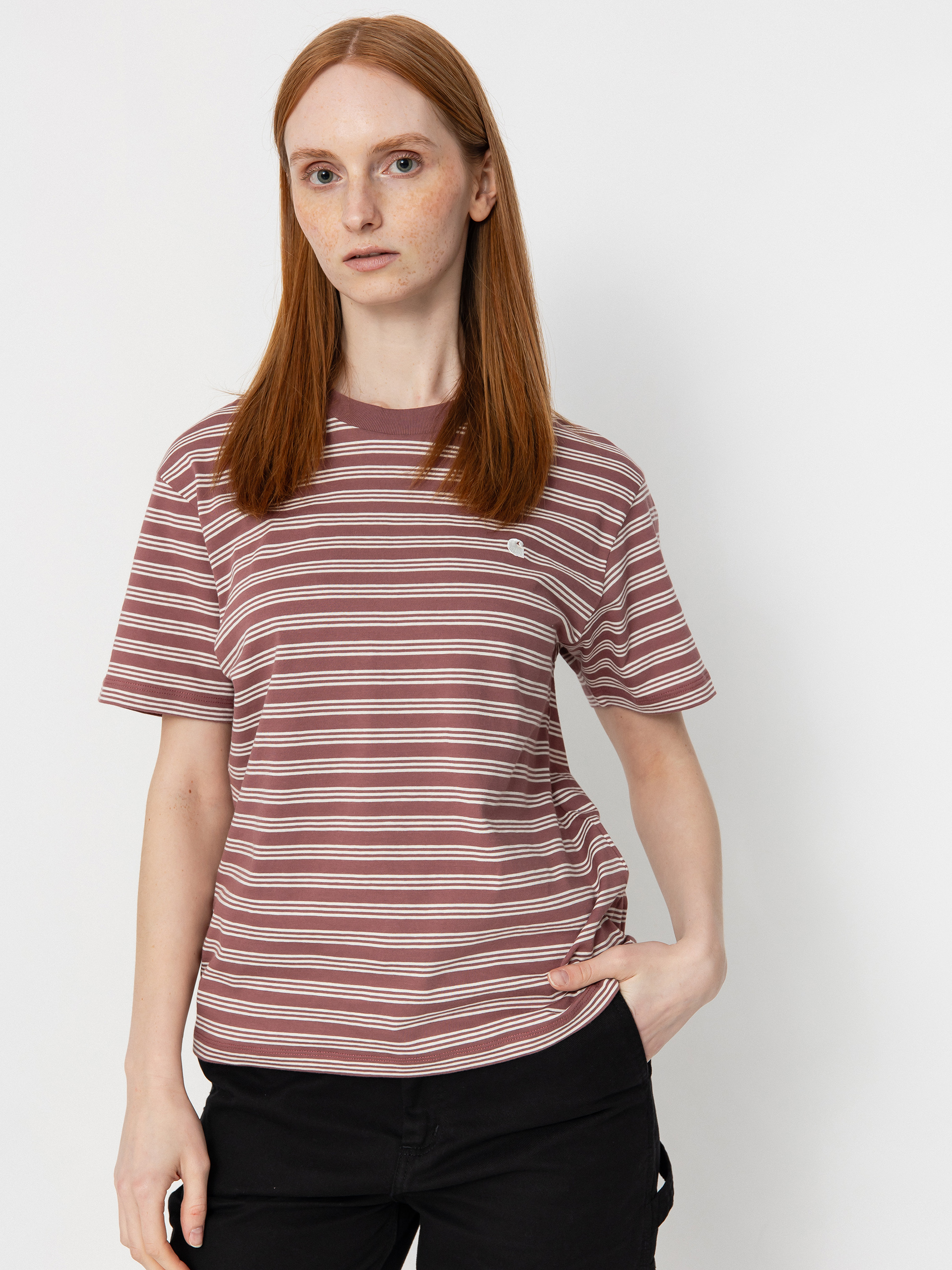 Tričko Carhartt WIP Sydney Wmn (sydney stripe/dusky pink)