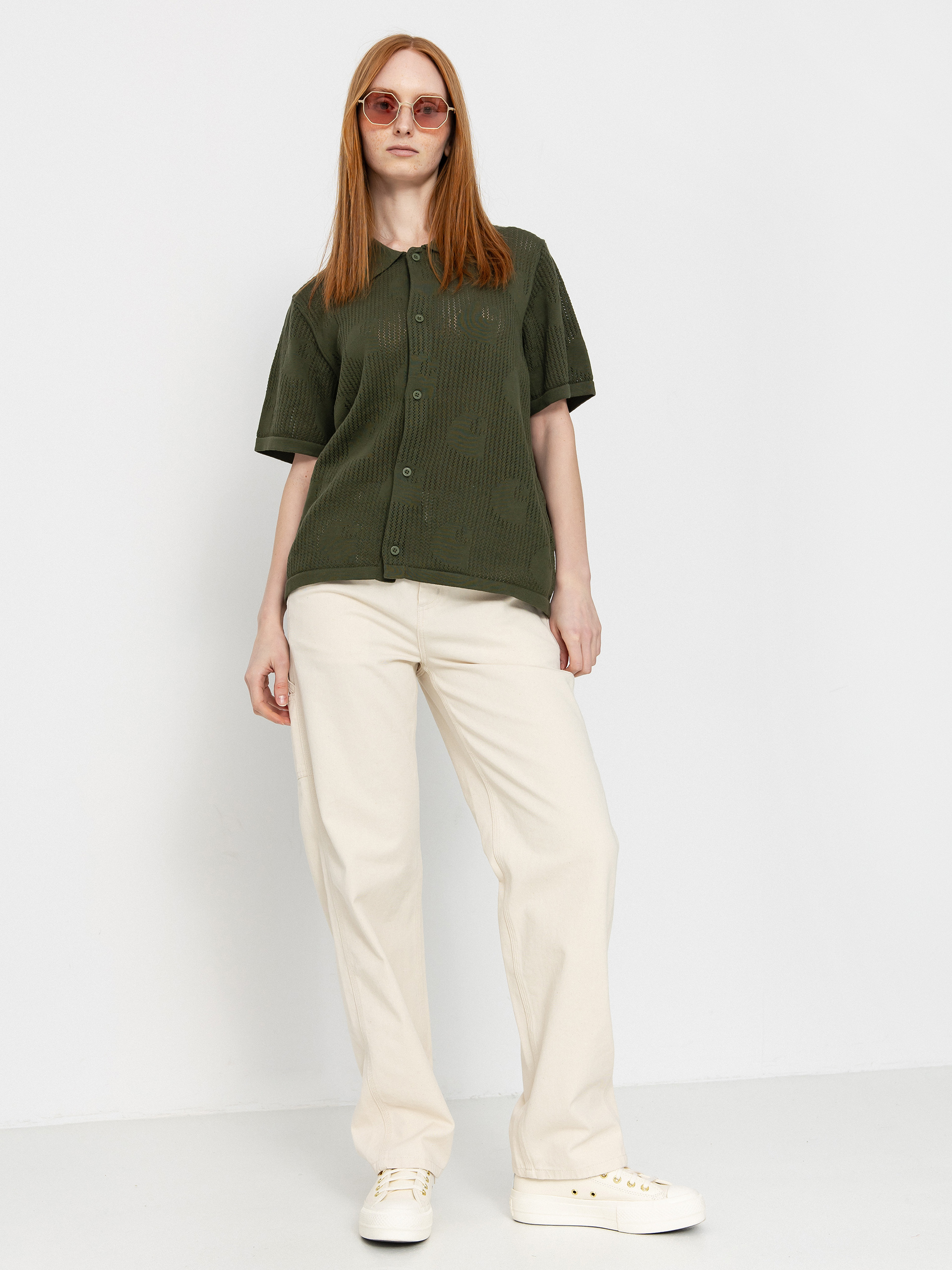 Kou0161ile Carhartt WIP Temple Knit Wmn (dollar green)