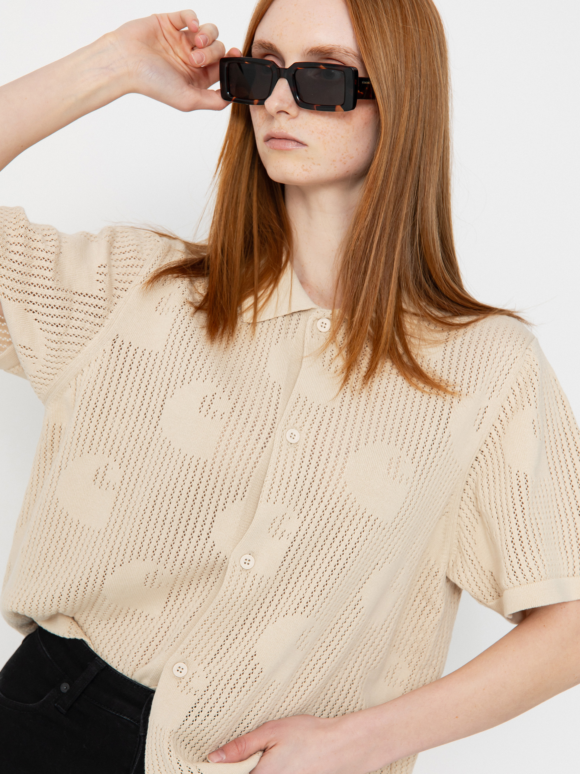 Košile Carhartt WIP Temple Knit Wmn (fleur de sel)