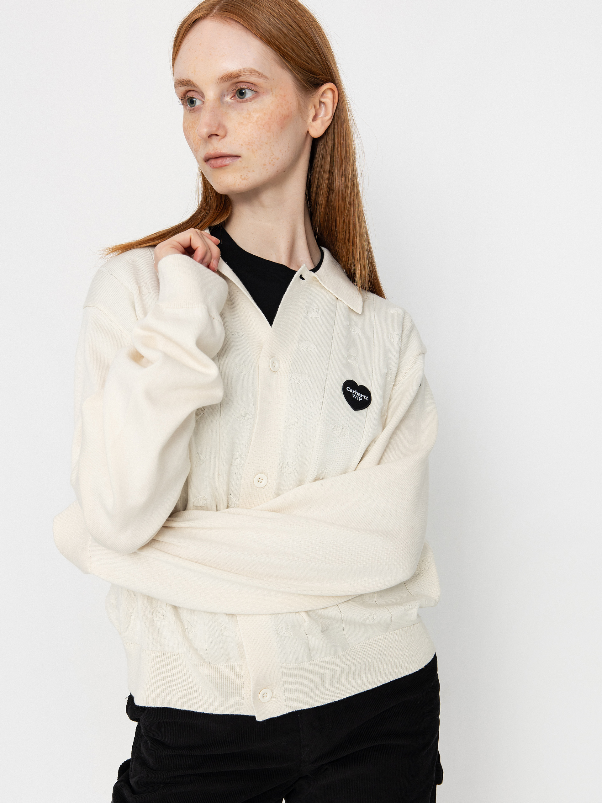 Svetr Carhartt WIP Drewe Cardigan Wmn (natural)