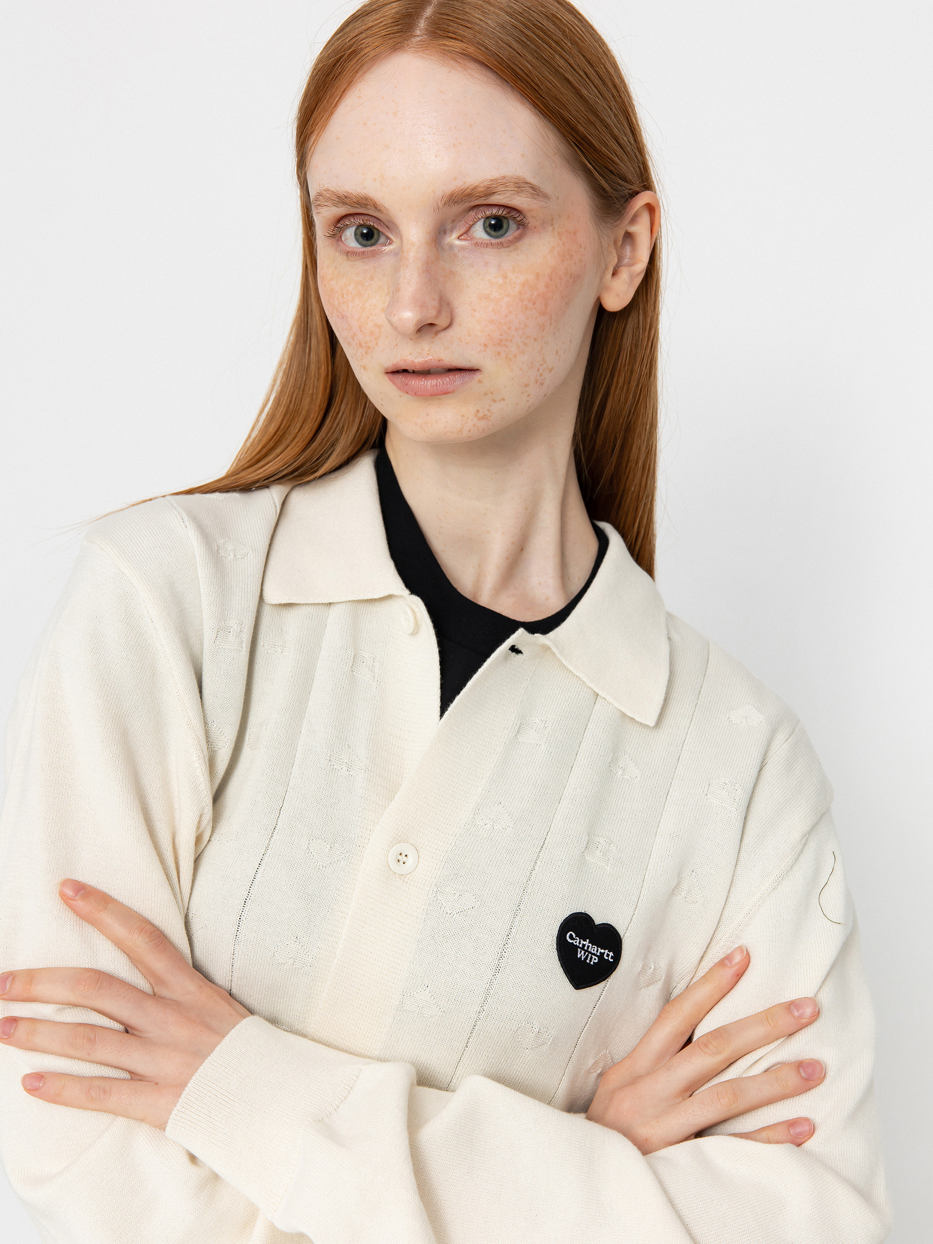 Svetr Carhartt WIP Drewe Cardigan Wmn (natural)