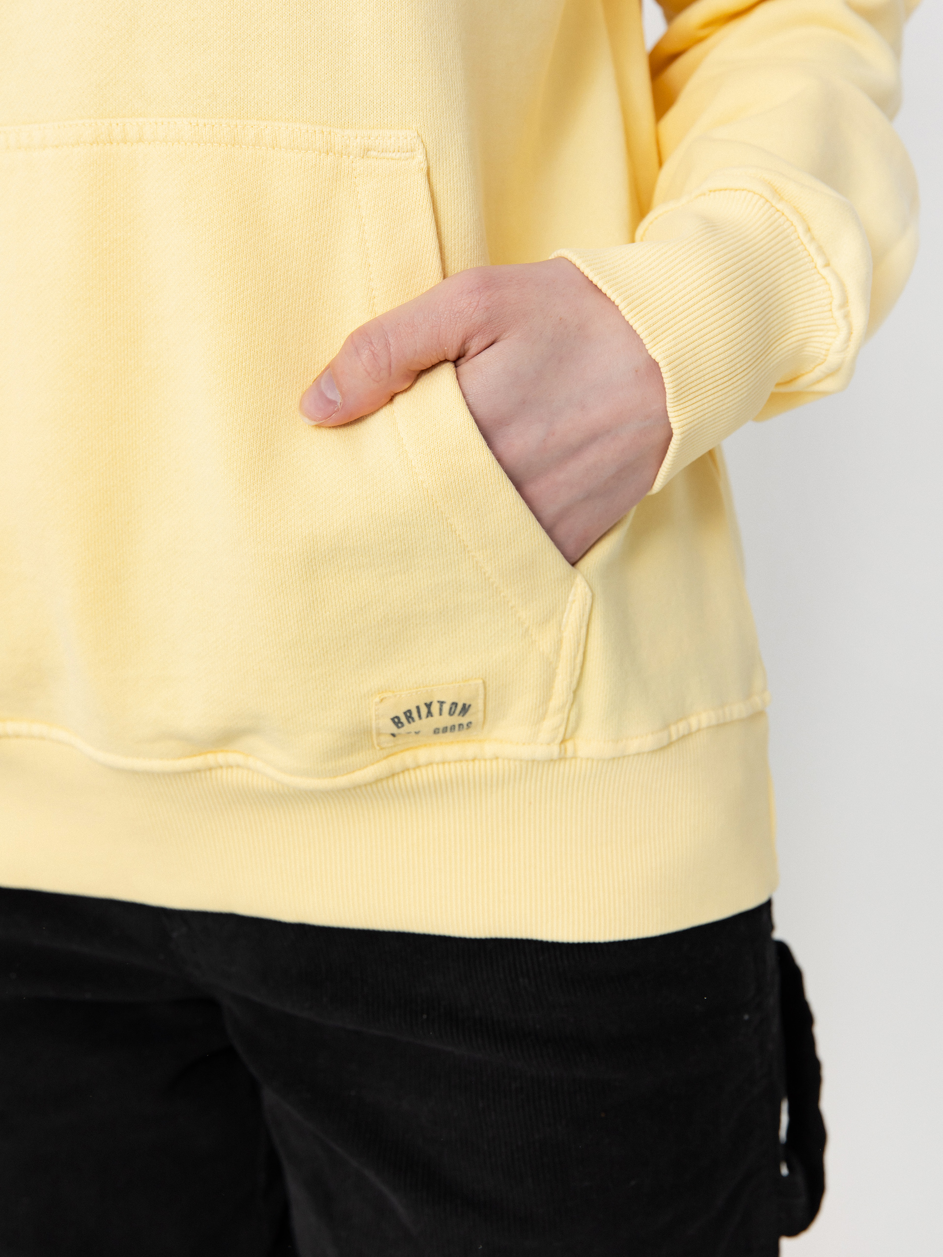 Mikina s kapucí Brixton Cross Loop Ft HD Wmn (panna cotta)