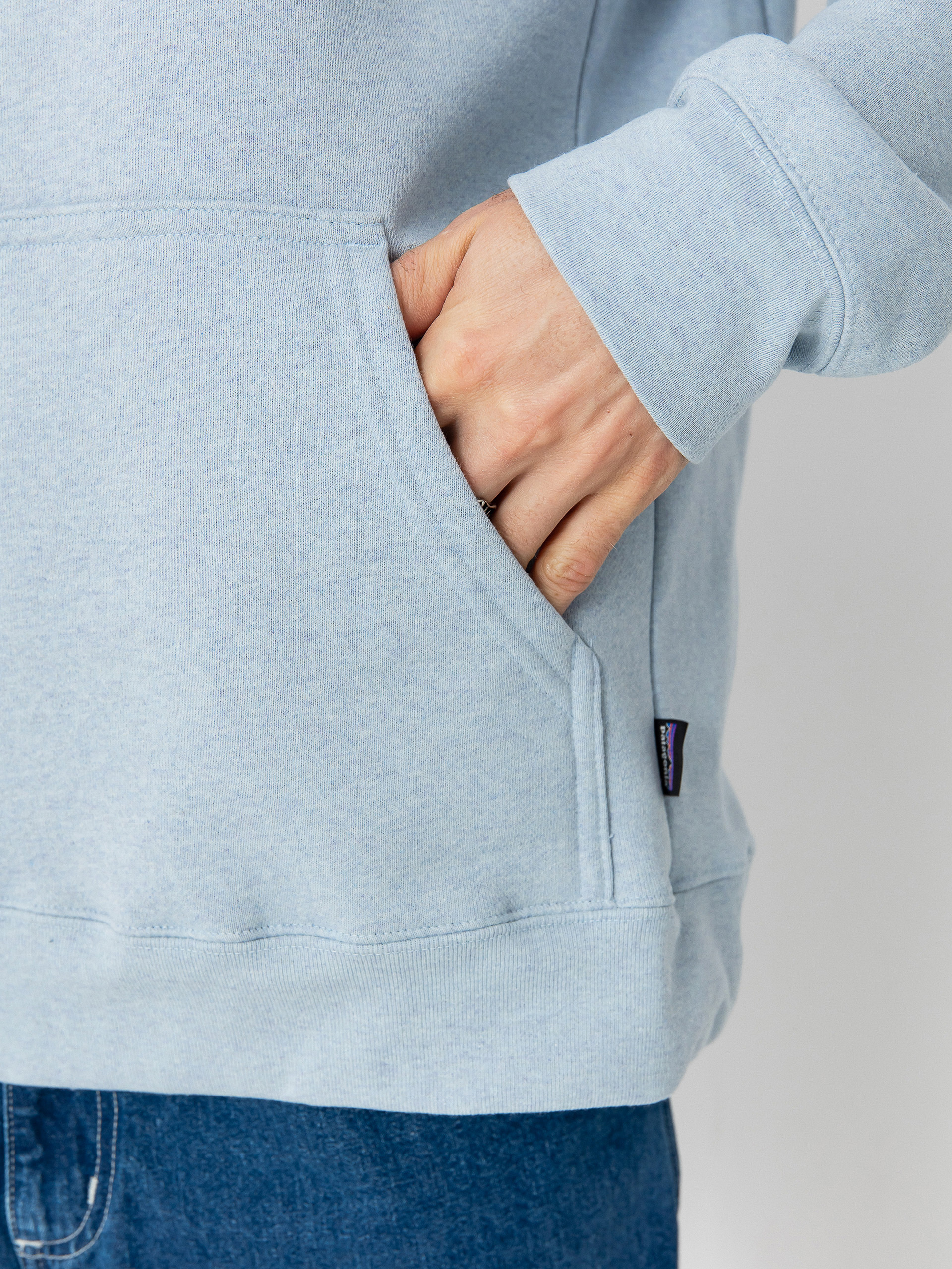 Mikina s kapucí Patagonia Fitz Roy Icon Uprisal HD (fleck blue)