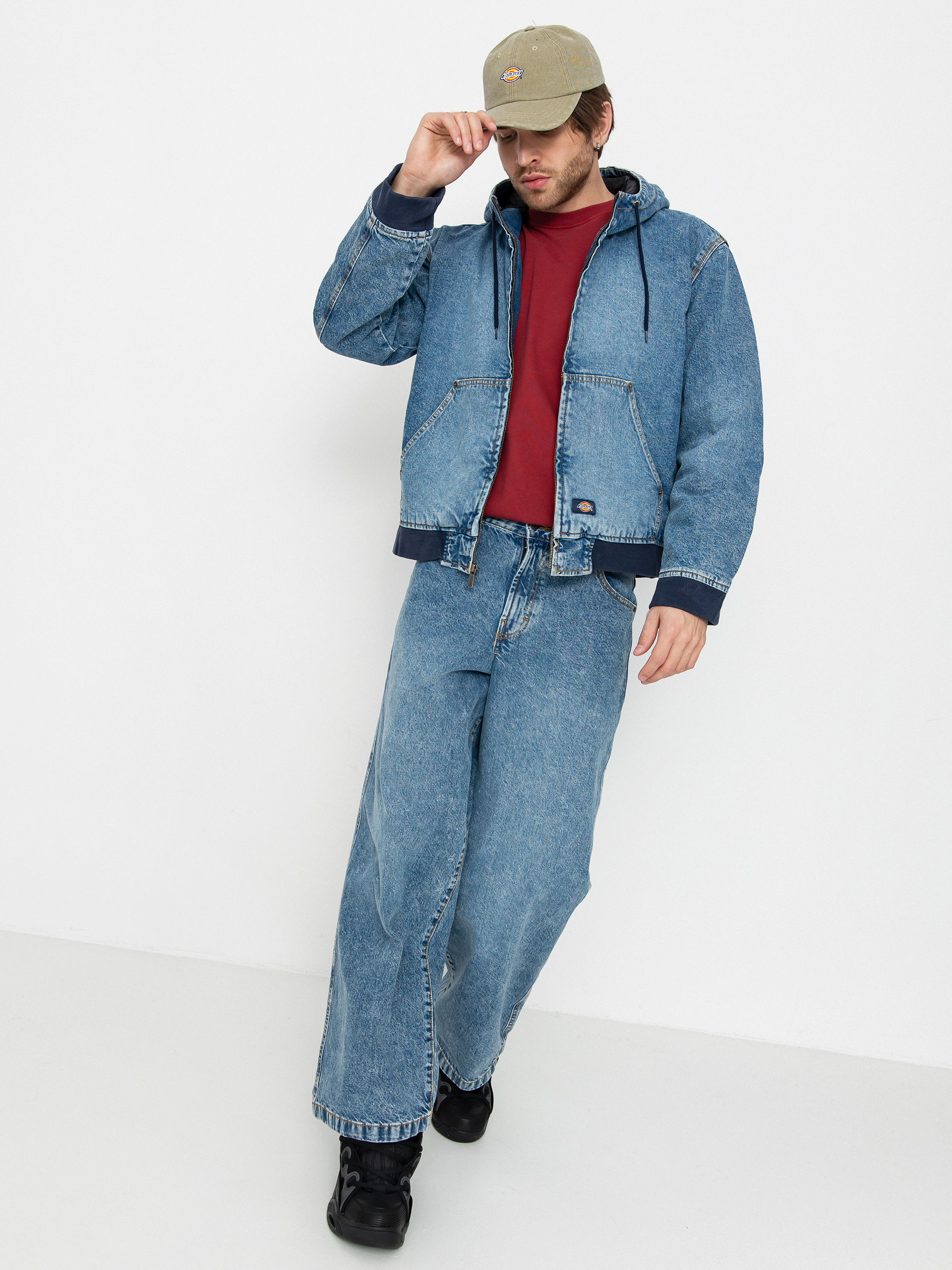 Bunda Dickies Hooded (rinsed blue w/ fade)