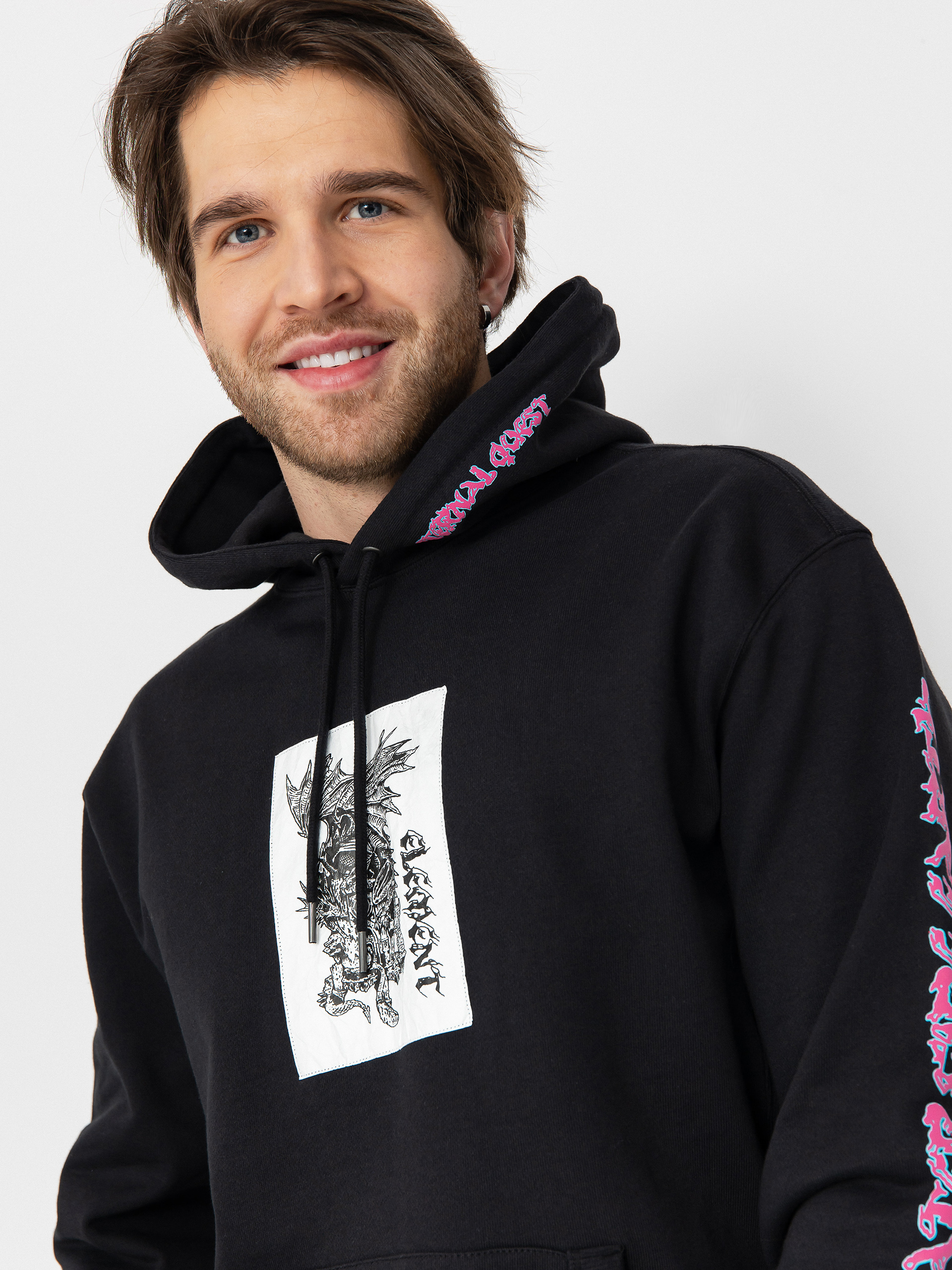 Mikina s kapucí Element Ffnc Dragon HD (flint black)