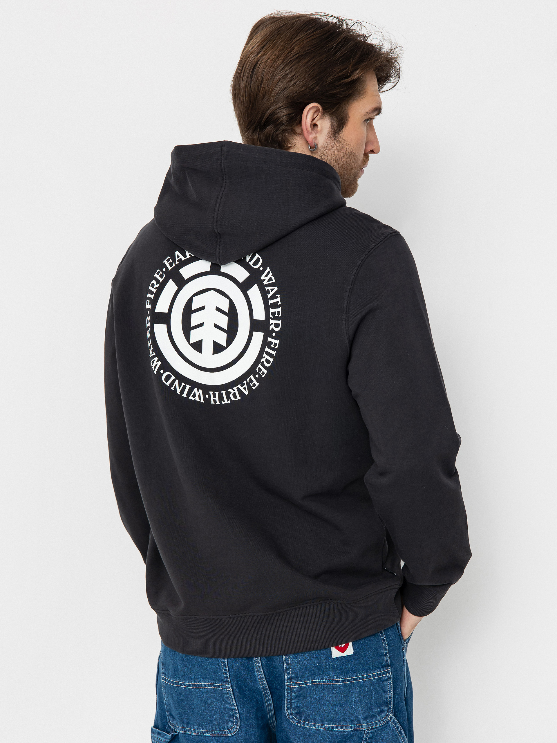 Mikina s kapucí Element Seal Bp HD (off black)