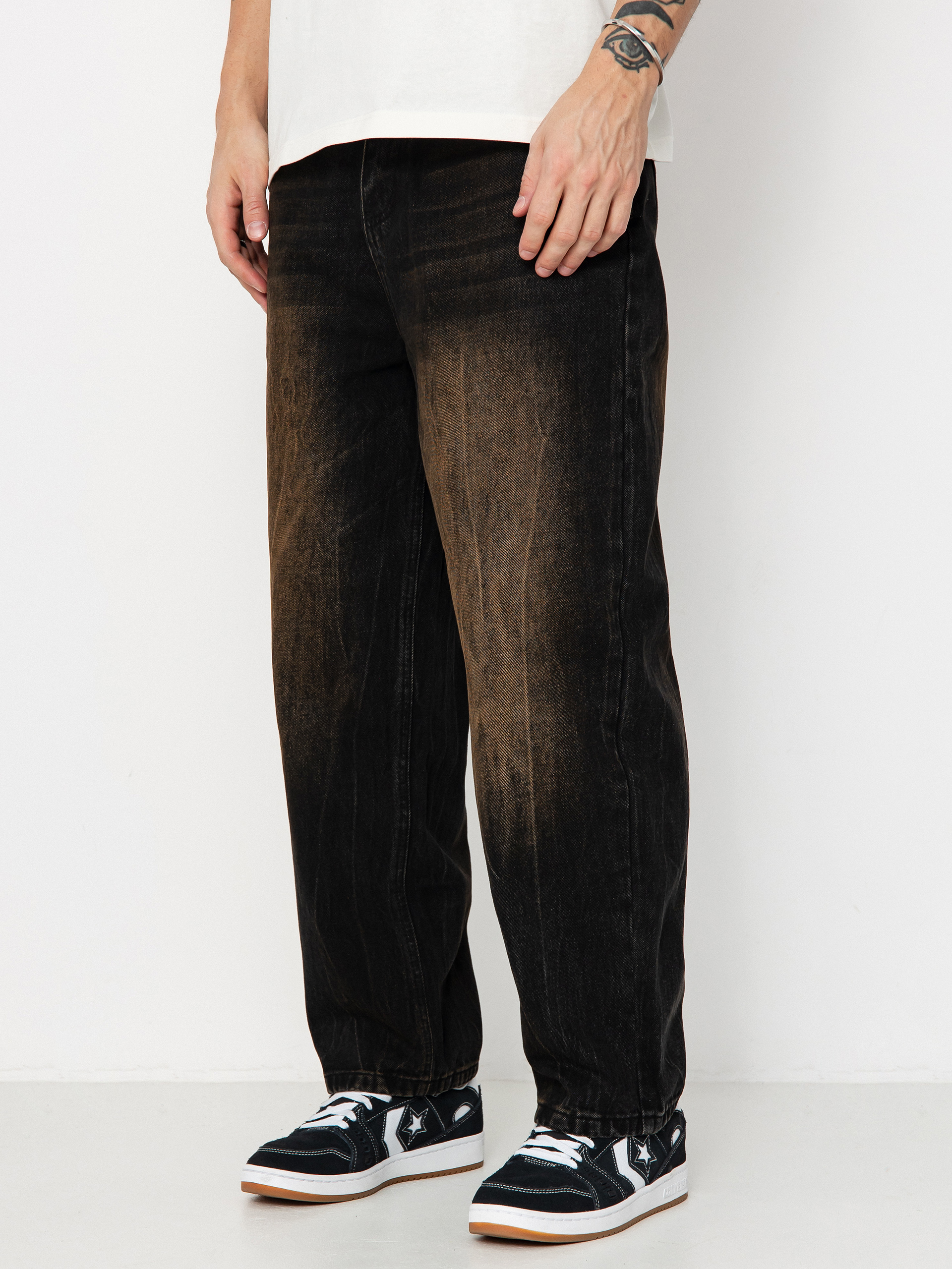 Kalhoty Wasted Paris Sandblast Casper (faded black)