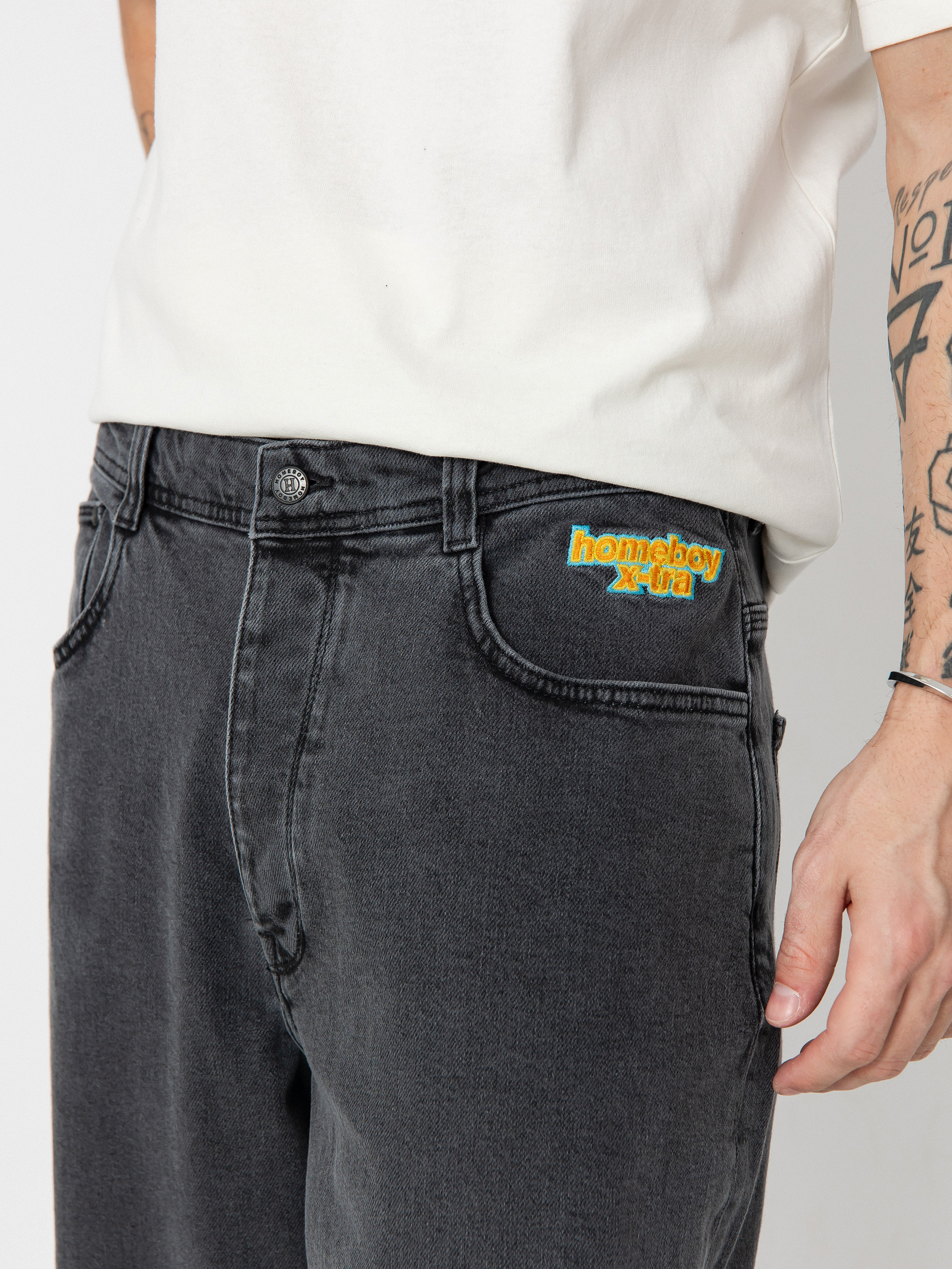 Kalhoty Homeboy X Tra Monster Denim (washed grey)