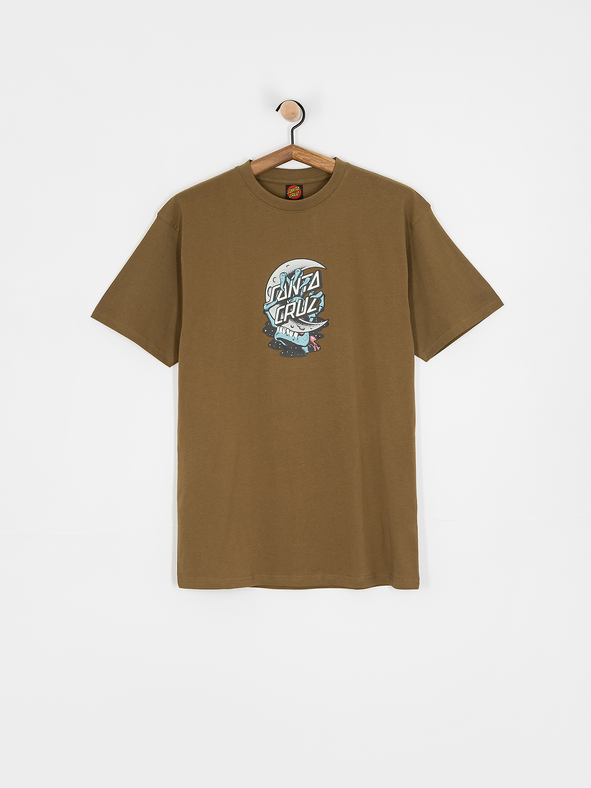 Tričko Santa Cruz Crescent Bone Hand (uniform green)