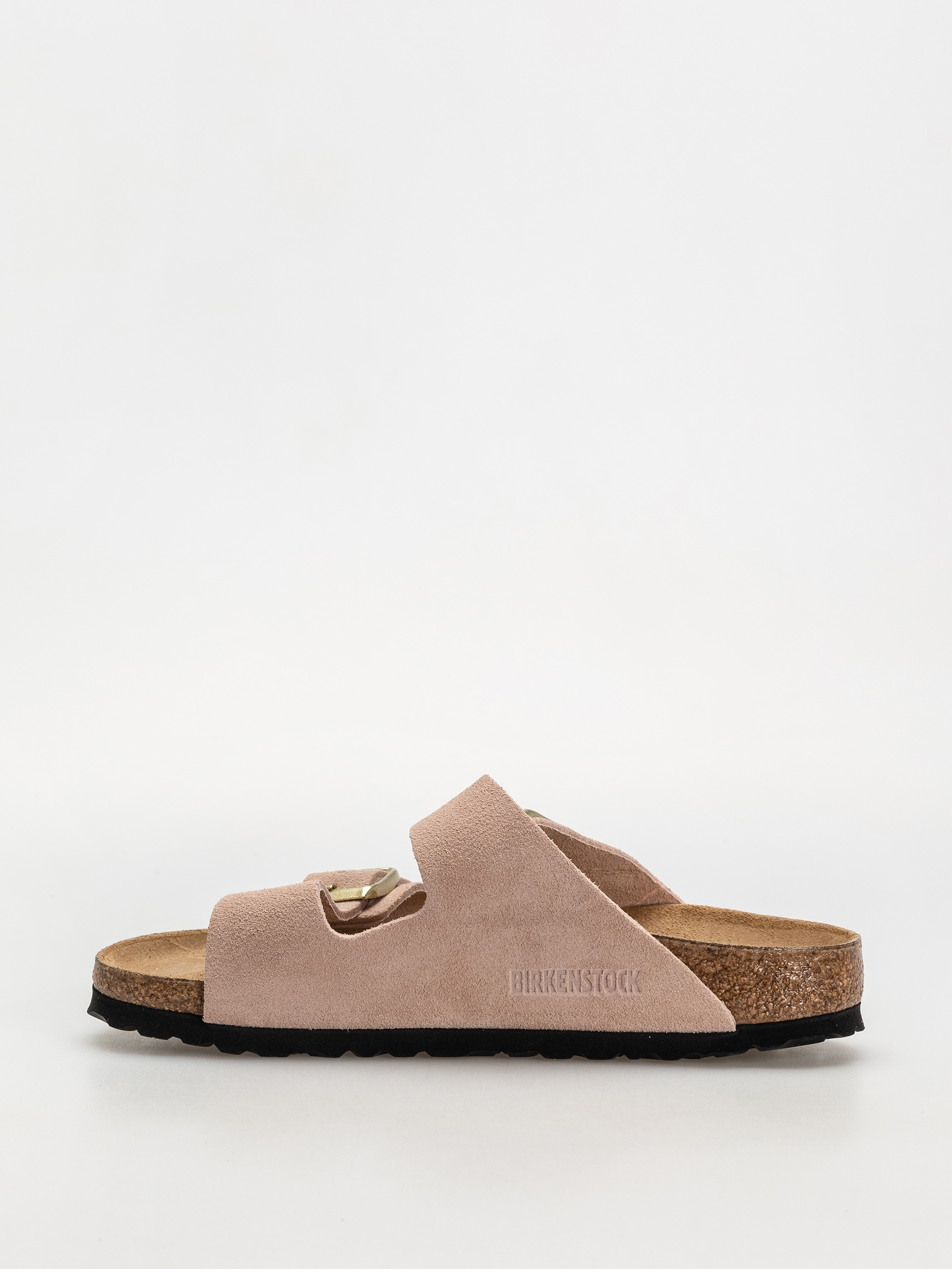 Plážovky Birkenstock Arizona Suede Leather Narrow Wmn (light rose)