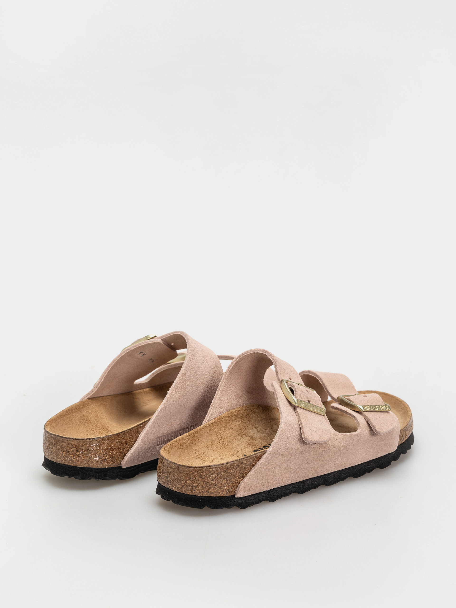 Plážovky Birkenstock Arizona Suede Leather Narrow Wmn (light rose)
