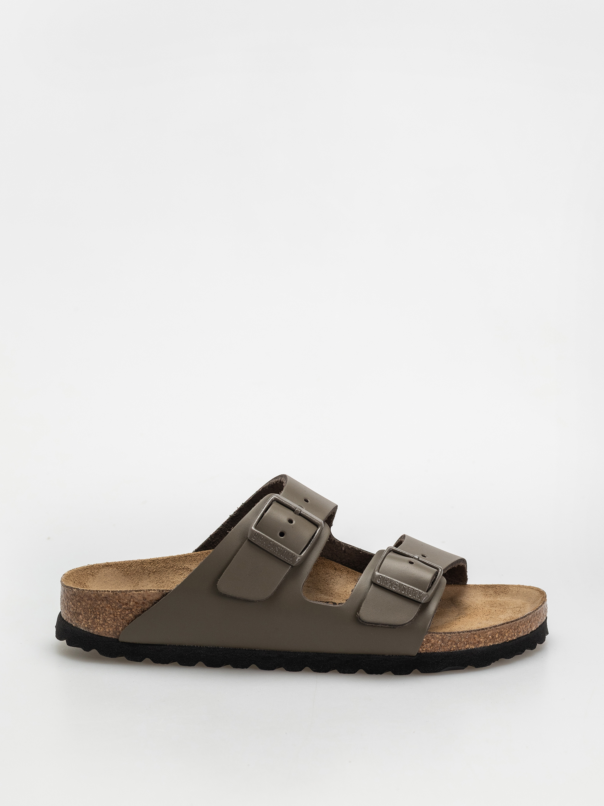 Plu00e1u017eovky Birkenstock Arizona Natural Leather Narrow Wmn (concrete gray)