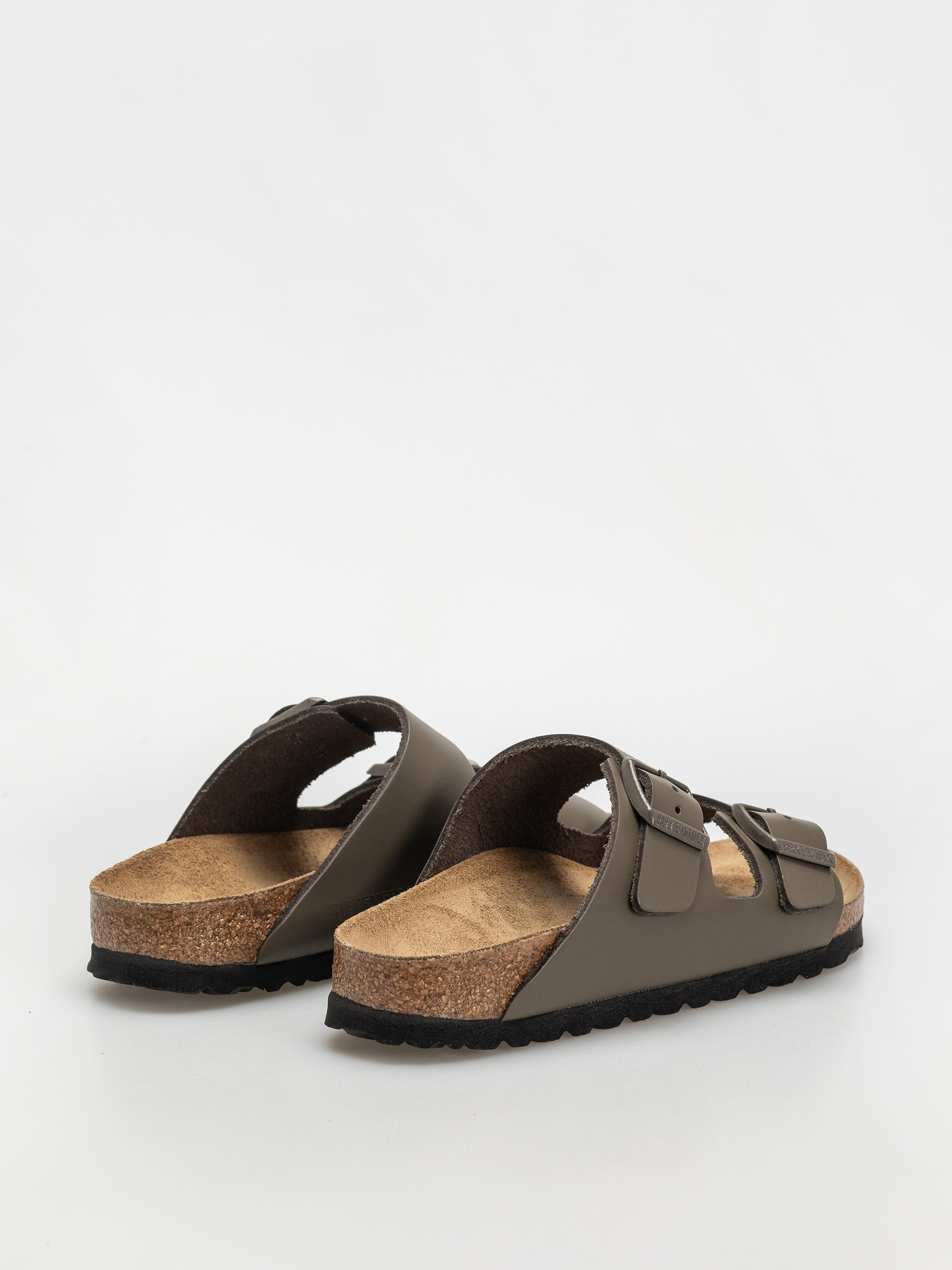 Plážovky Birkenstock Arizona Natural Leather Narrow Wmn (concrete gray)