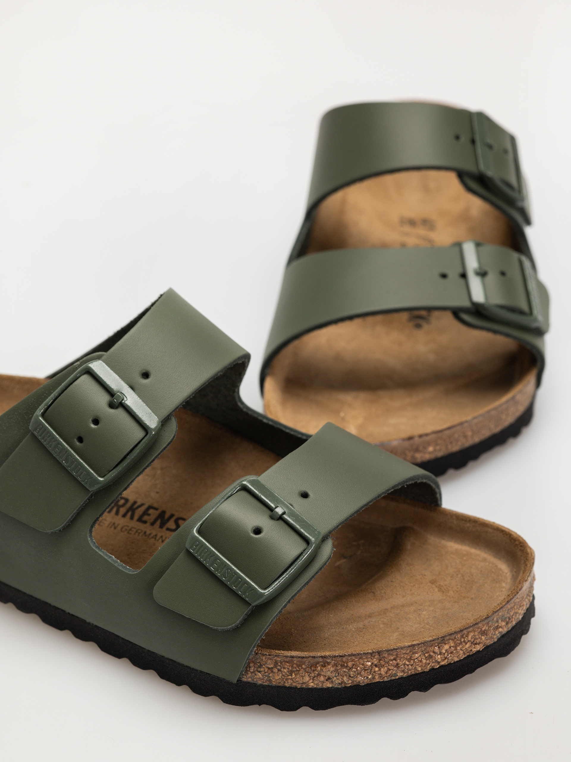 Plážovky Birkenstock Arizona Natural Leather Regular (thyme)