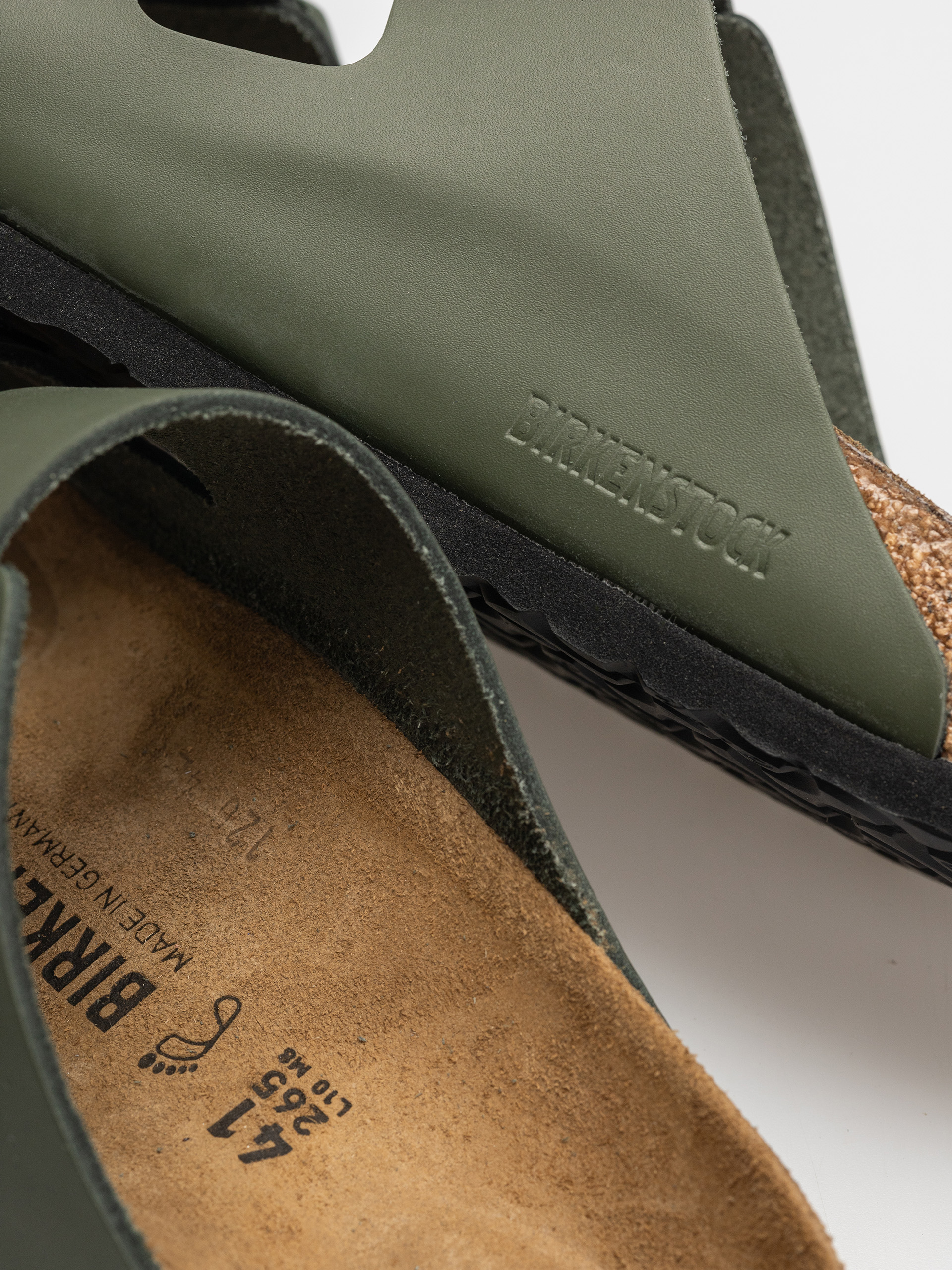 Plážovky Birkenstock Arizona Natural Leather Regular (thyme)